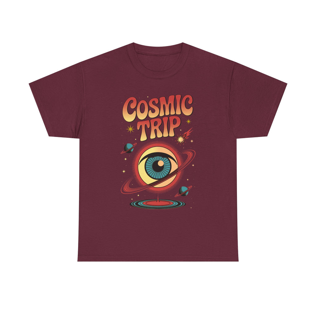 Cosmic Trip T-Shirt — Retro Space Eye Graphic Psychedelic Tee