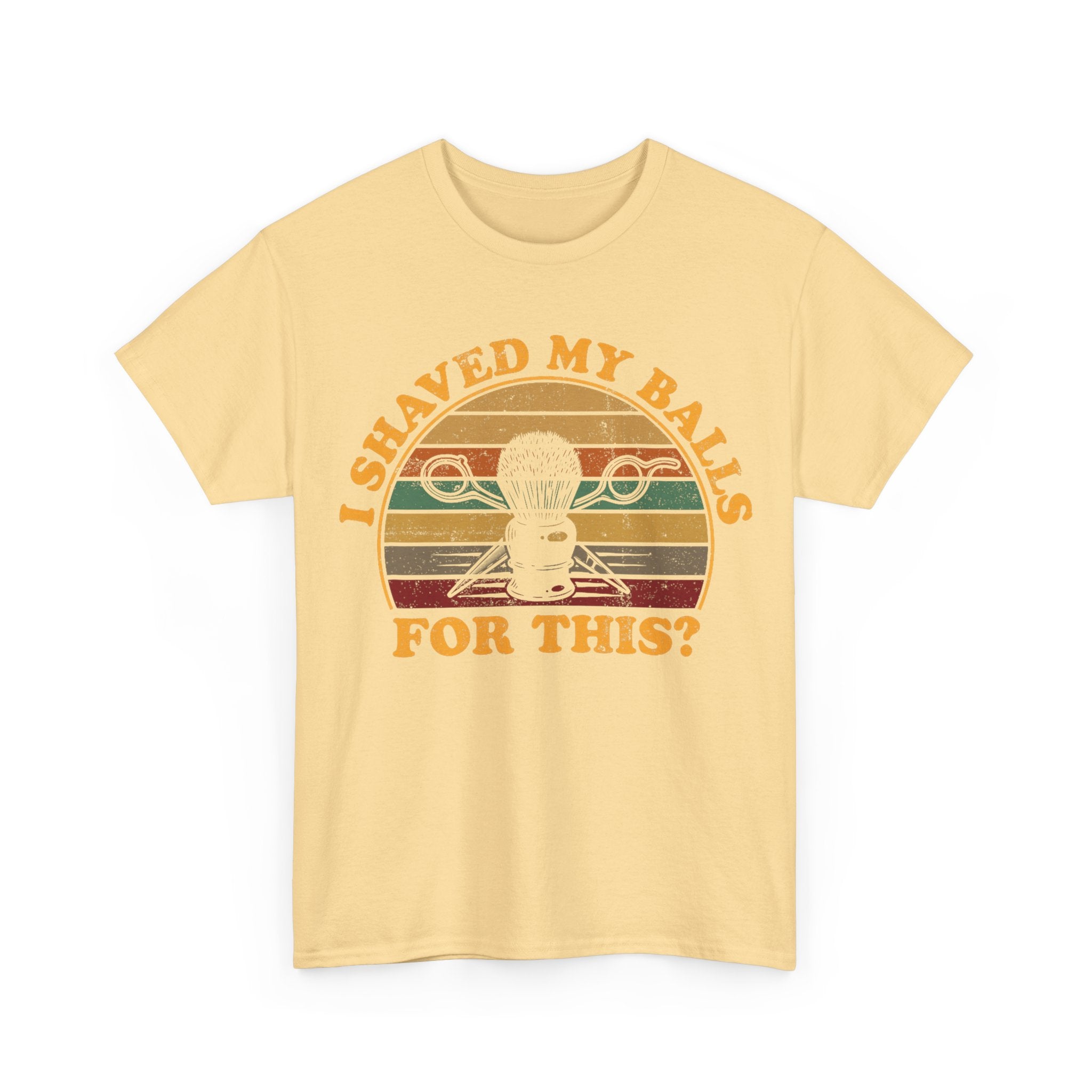 Funny Golf T-Shirt - I Shaved My Balls For This - Curb Your Enthusiasm - Rude Gift Tee Shirt