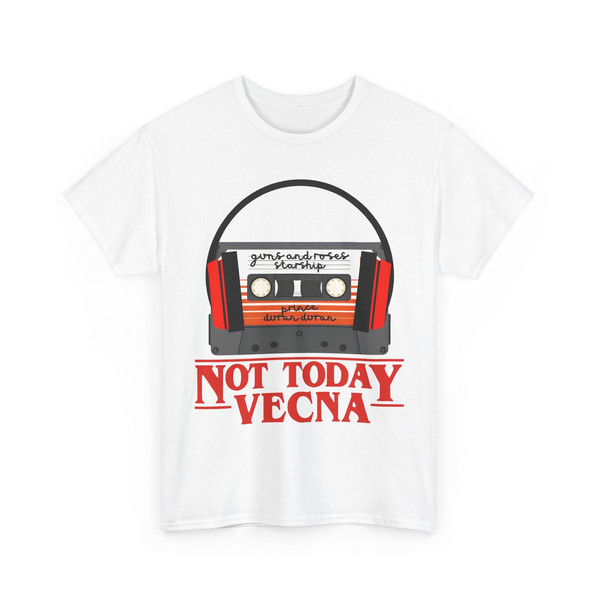 Not Today Vecna Cassette T-Shirt - Retro Stranger Things Tee Shirt - NEW