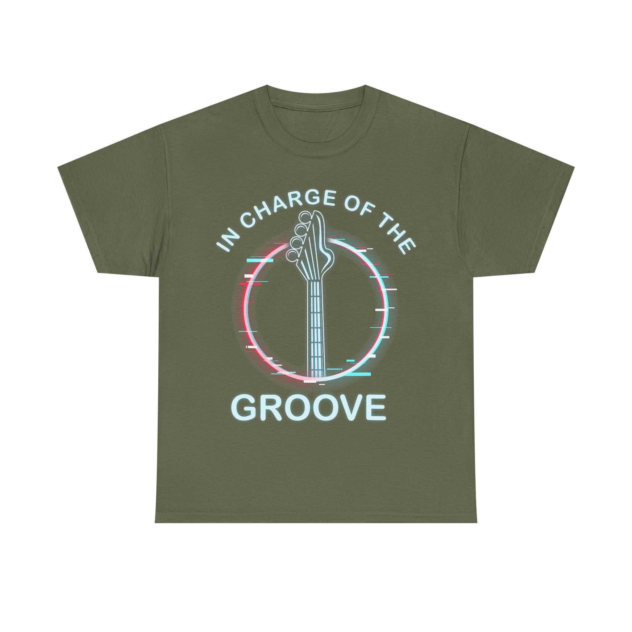 Bass Guitar Groove Tee Shirt - I'm in Charge of the Groove - Music T-Shirt Gift For Bassist