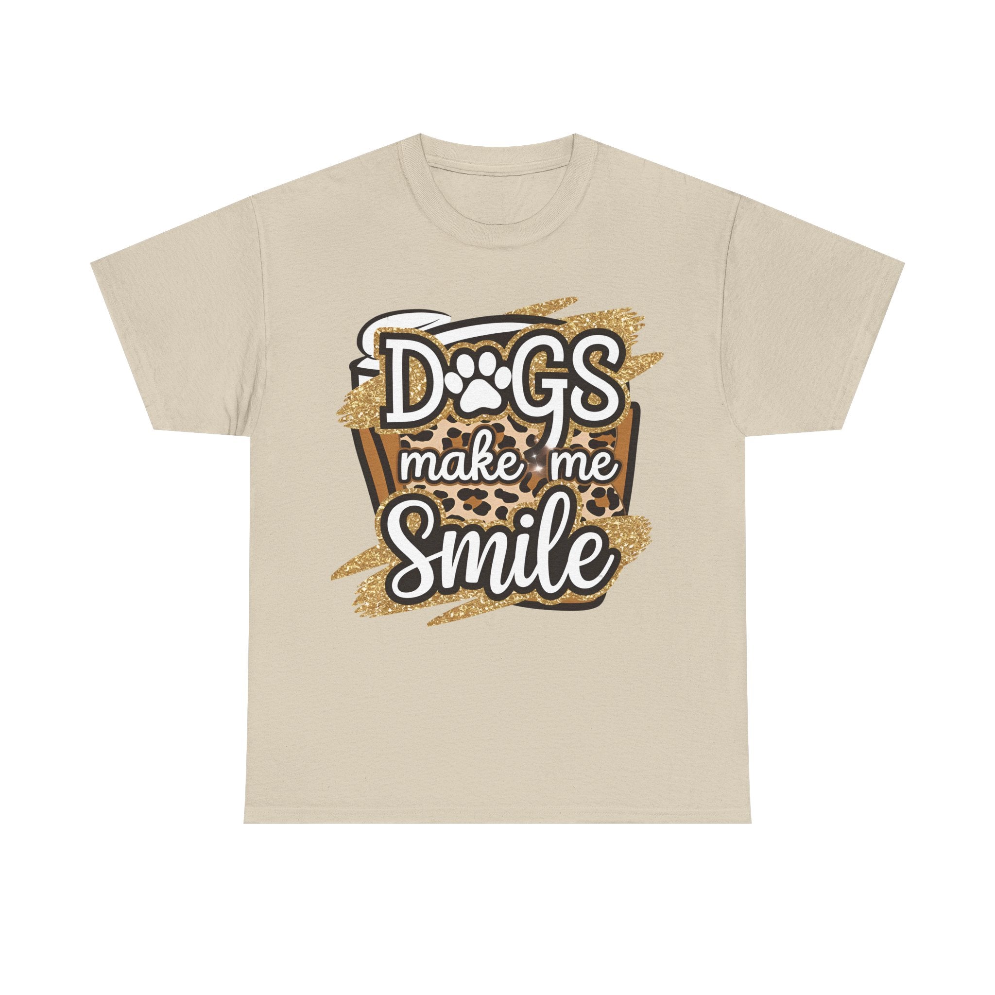 Dog Lover Tee Shirt - Dogs Make Me Smile - Funny T-Shirt Gift For Dog Owner