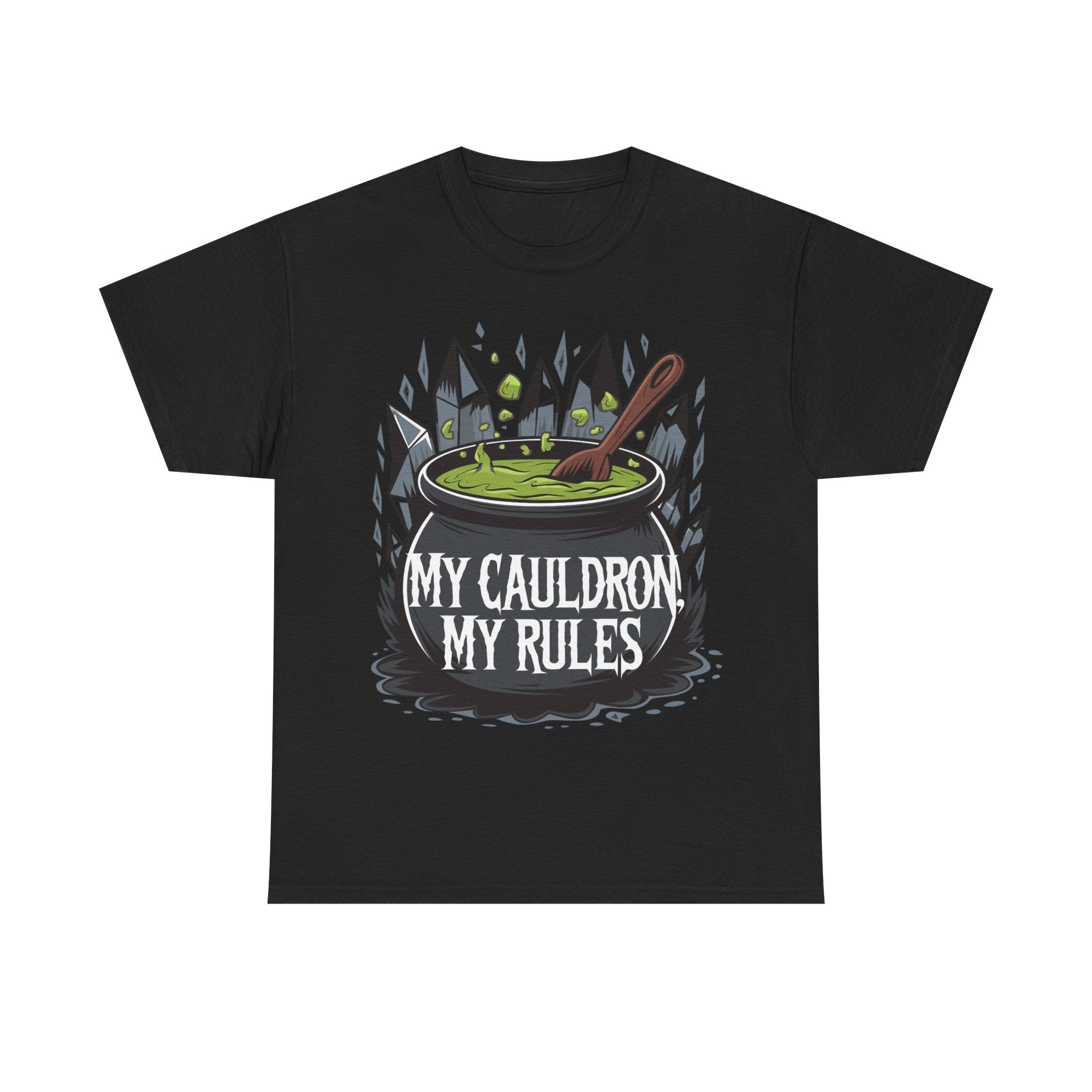 Funny Witch T-Shirt - My Cauldron My Rules - Wicken t Shirt - Gift Tee For Witches NEW