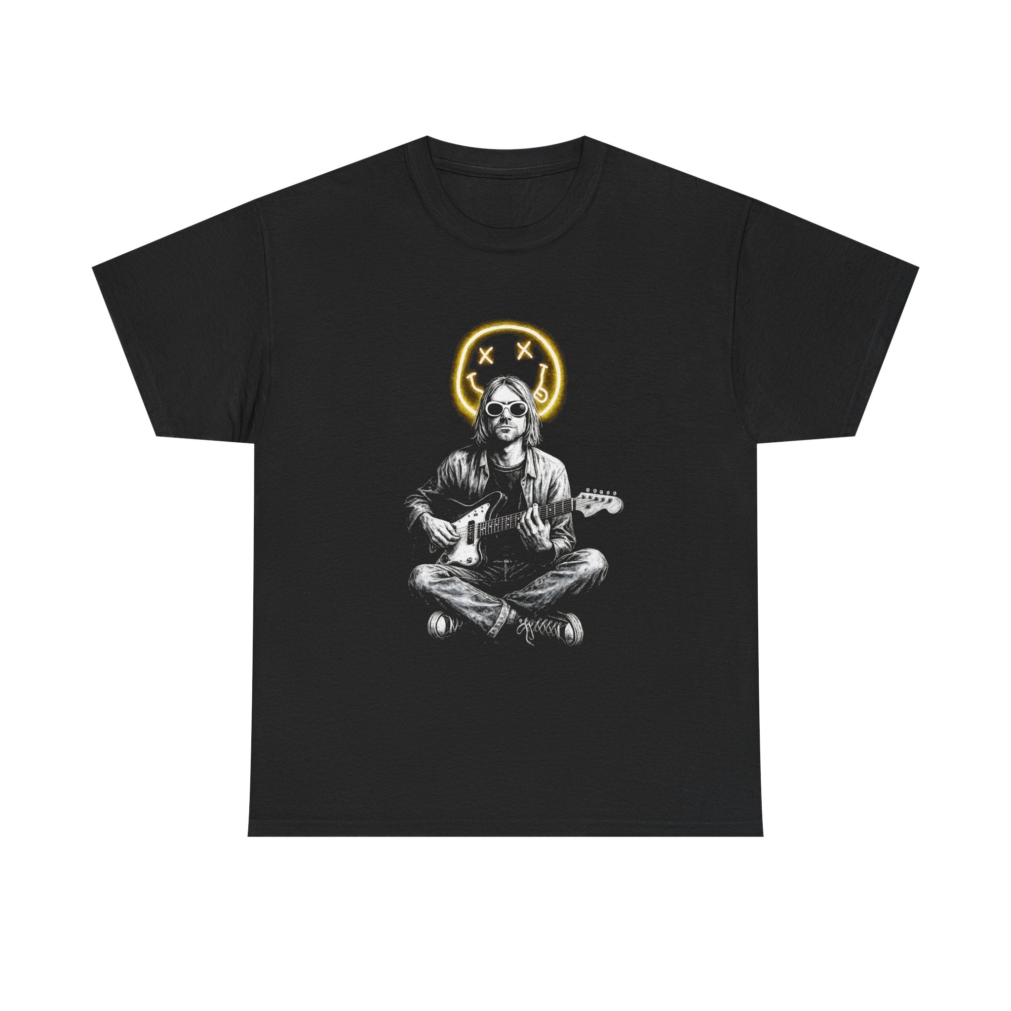 Grunge Guitarist Tee Shirt - Kurt Cobain Nirvana Retro Vintage Graphic T-Shirt - NEW