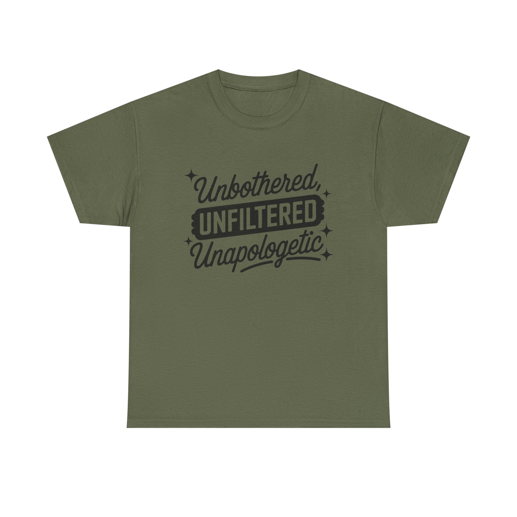 Unbothered Unfiltered Unapologetic - Funny T-Shirt - Neuro ADHD Autism Gift Tee Shirt