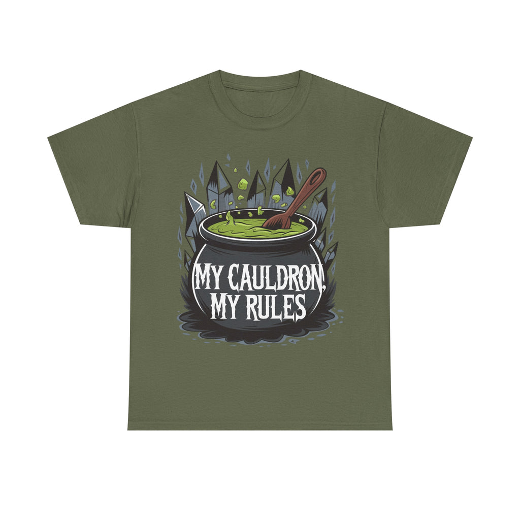Funny Witch T-Shirt - My Cauldron My Rules - Wicken t Shirt - Gift Tee For Witches NEW
