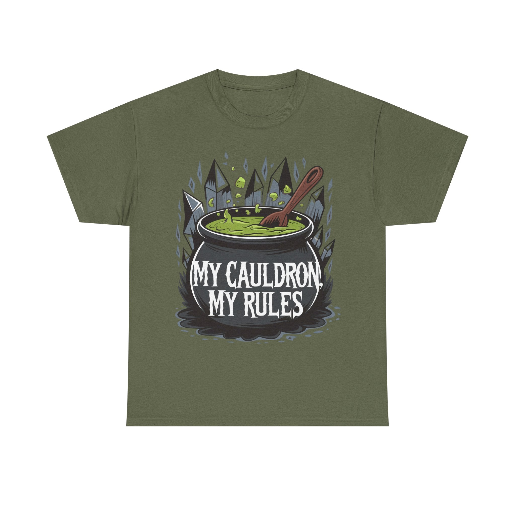 Funny Witch T-Shirt - My Cauldron My Rules - Wicken t Shirt - Gift Tee For Witches NEW