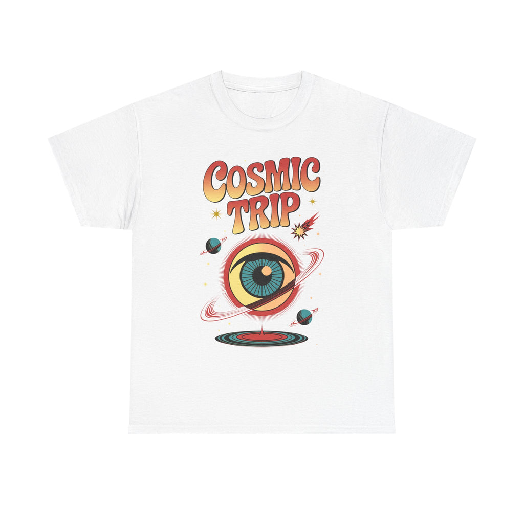 Cosmic Trip T-Shirt — Retro Space Eye Graphic Psychedelic Tee