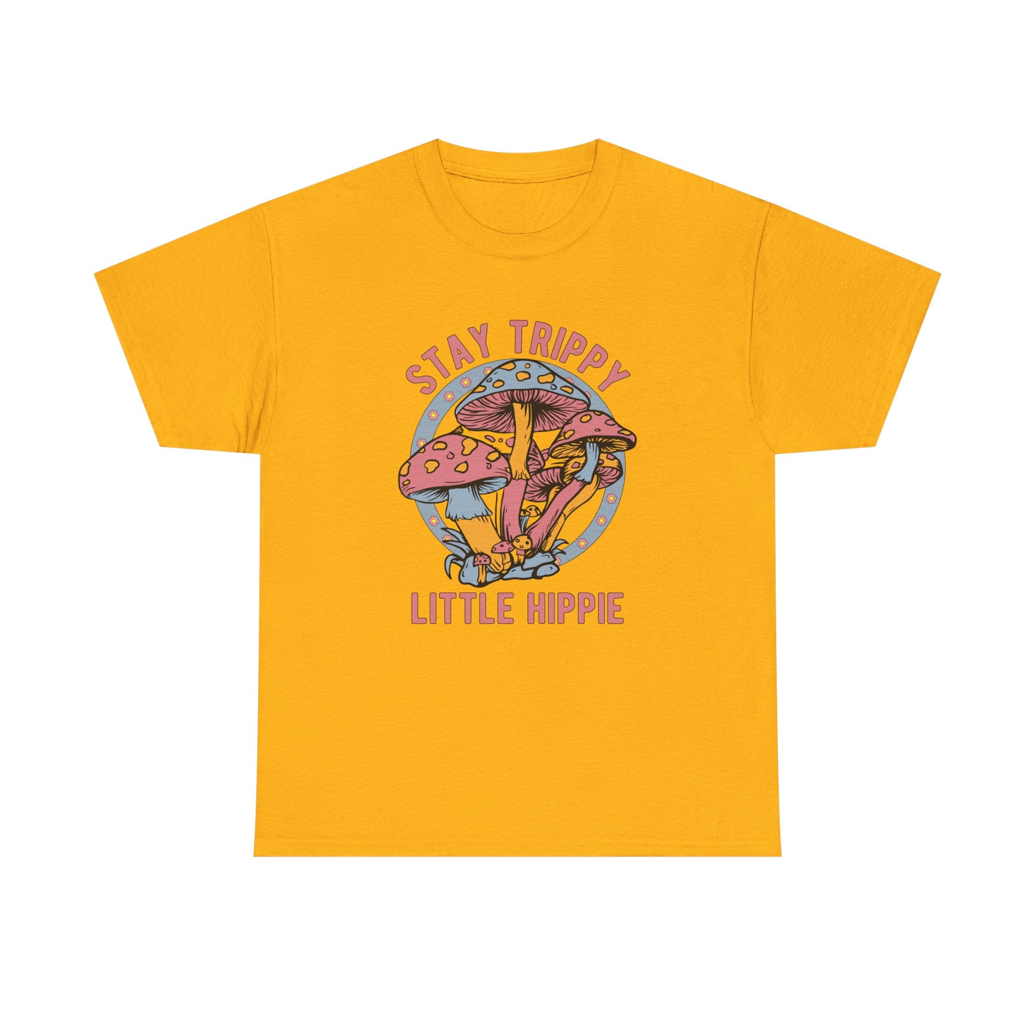 Stay Trippy Little Hippie T-Shirt - Funny Magic Mushroom Tee Shirt - Gift NEW