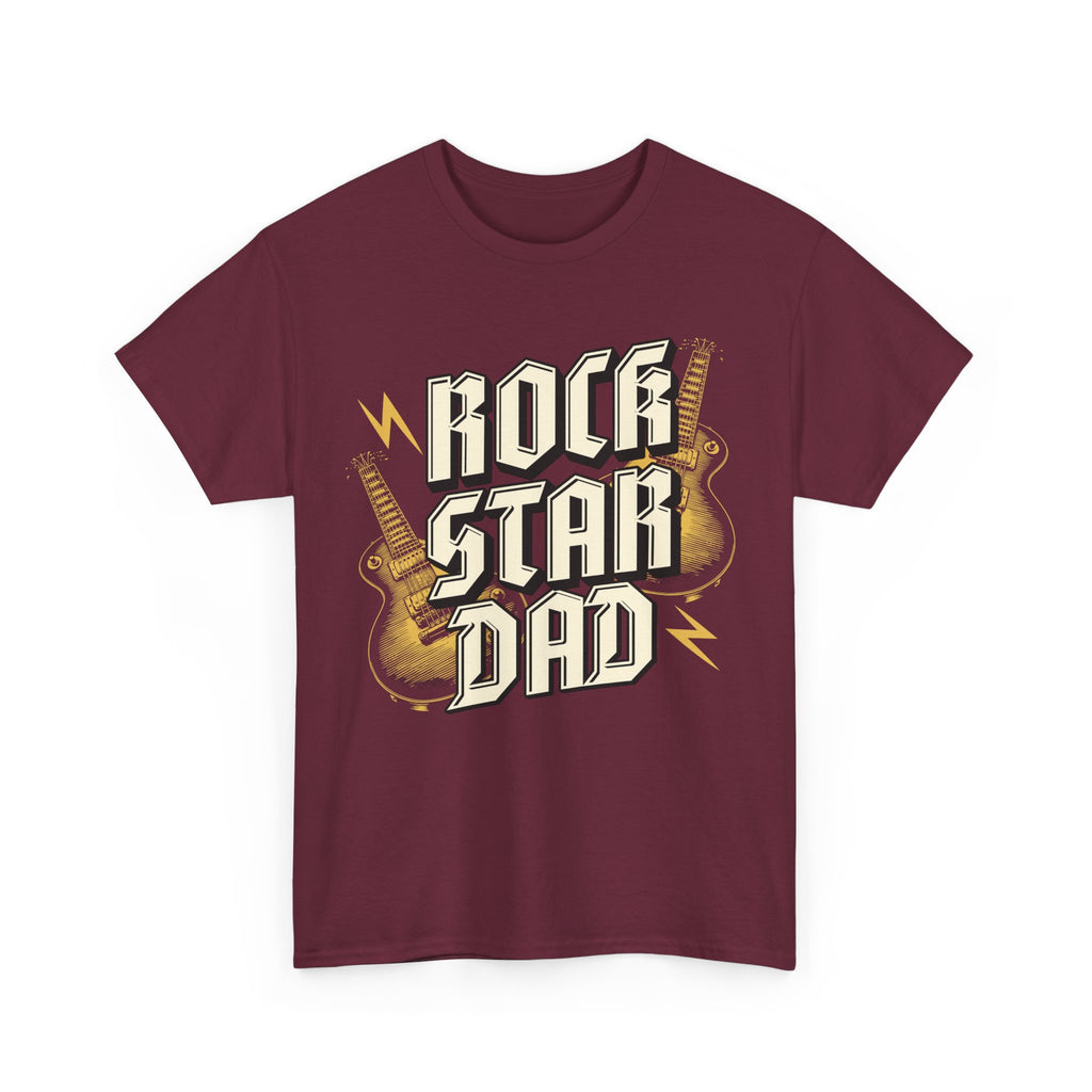Rock Star Dad T-Shirt - Fathers Day Dads Birthday Gift Tee Shirt - NEW