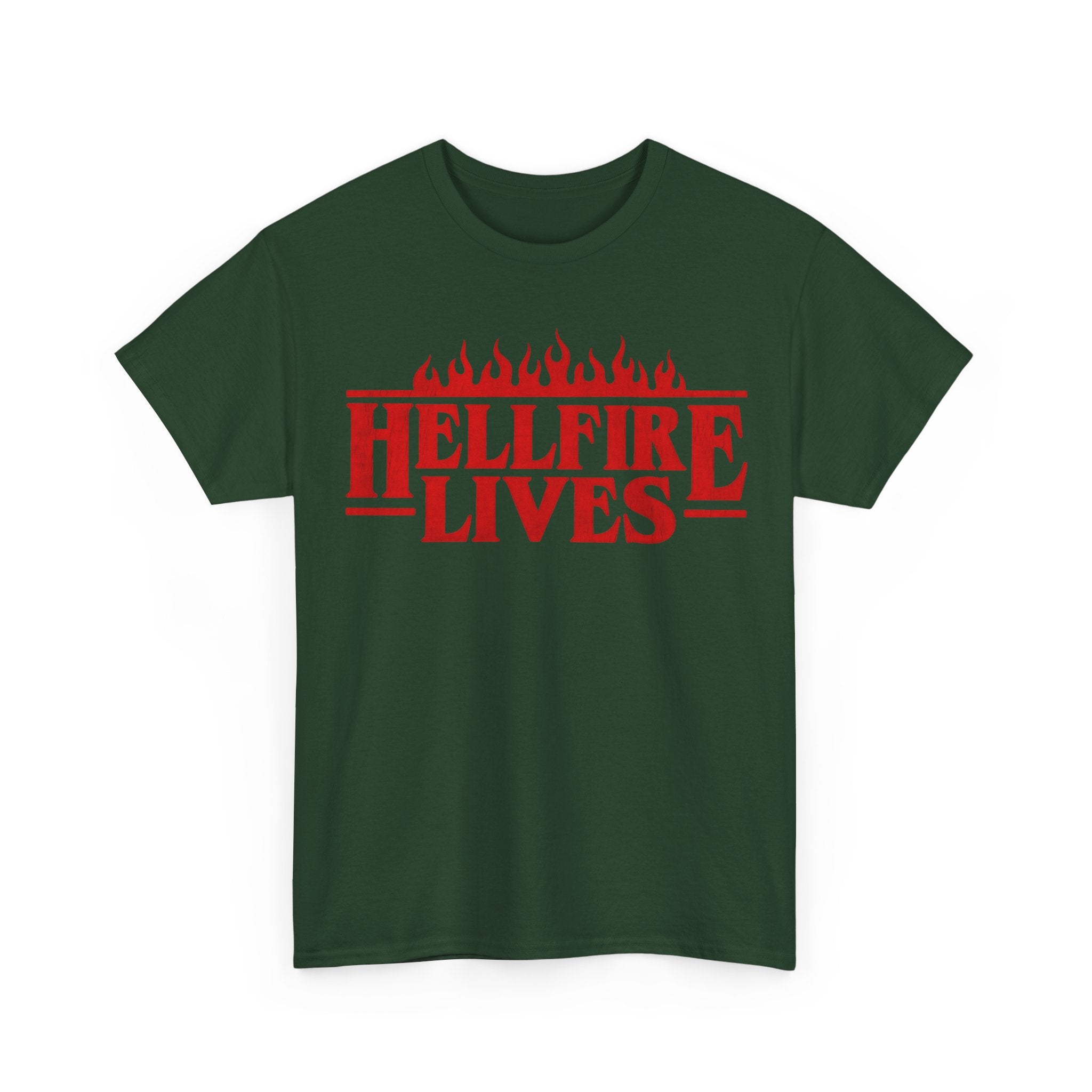 Hellfire Lives T-Shirt - Stranger Things Red Flame Graphic Tee Shirt - Hellfire Club Gift NEW