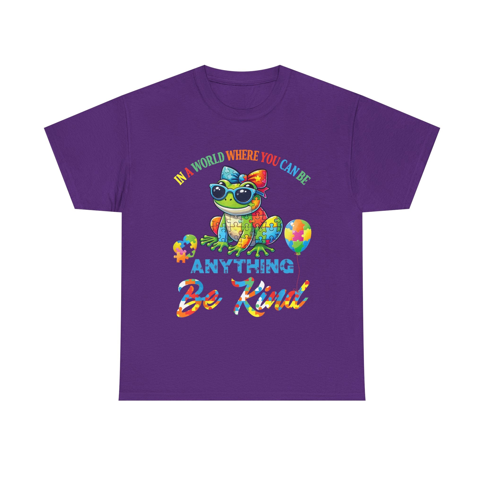 Be Kind Turtle T‑Shirt - A World Where You Can Be Anything Be Kind - Autism ADHD Tee Shirt