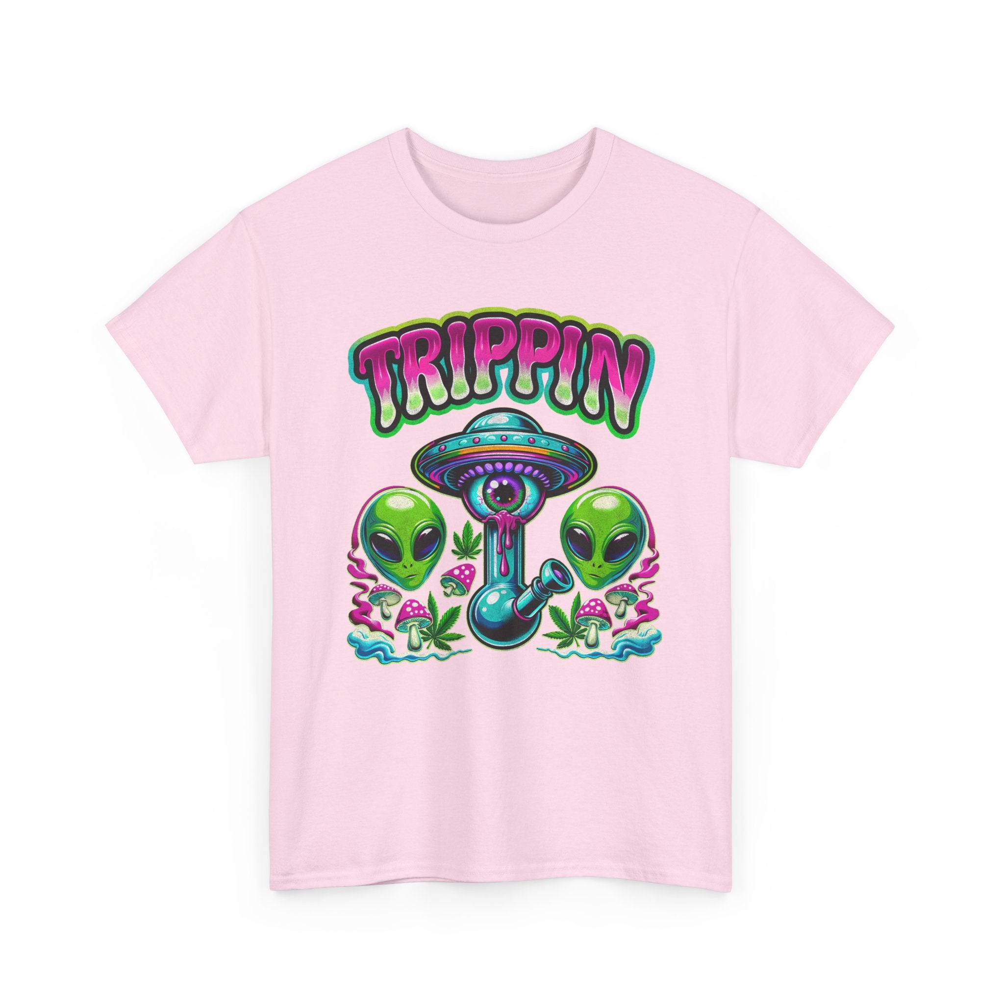 Trippin' Alien Mushroom Tee - Funny Psychedelic T-Sirt Gift