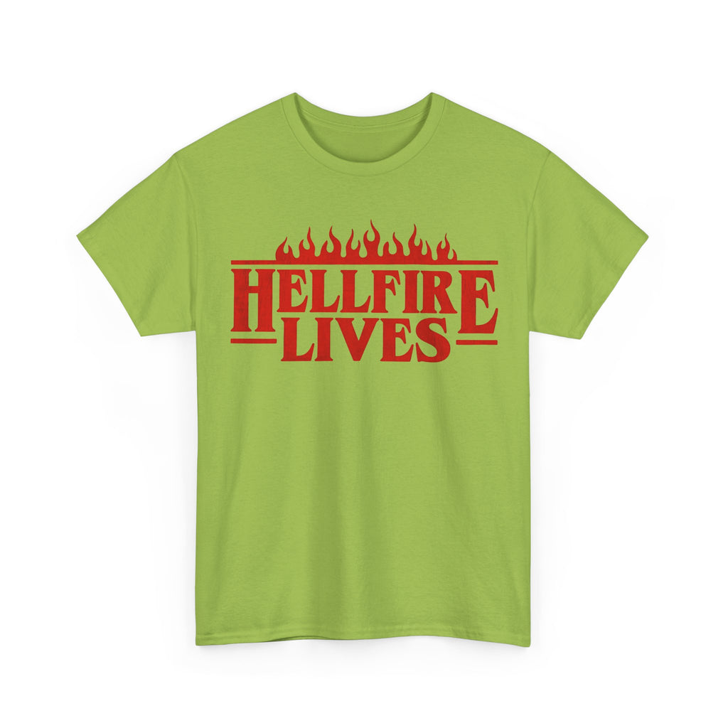 Hellfire Lives T-Shirt - Stranger Things Red Flame Graphic Tee Shirt - Hellfire Club Gift NEW