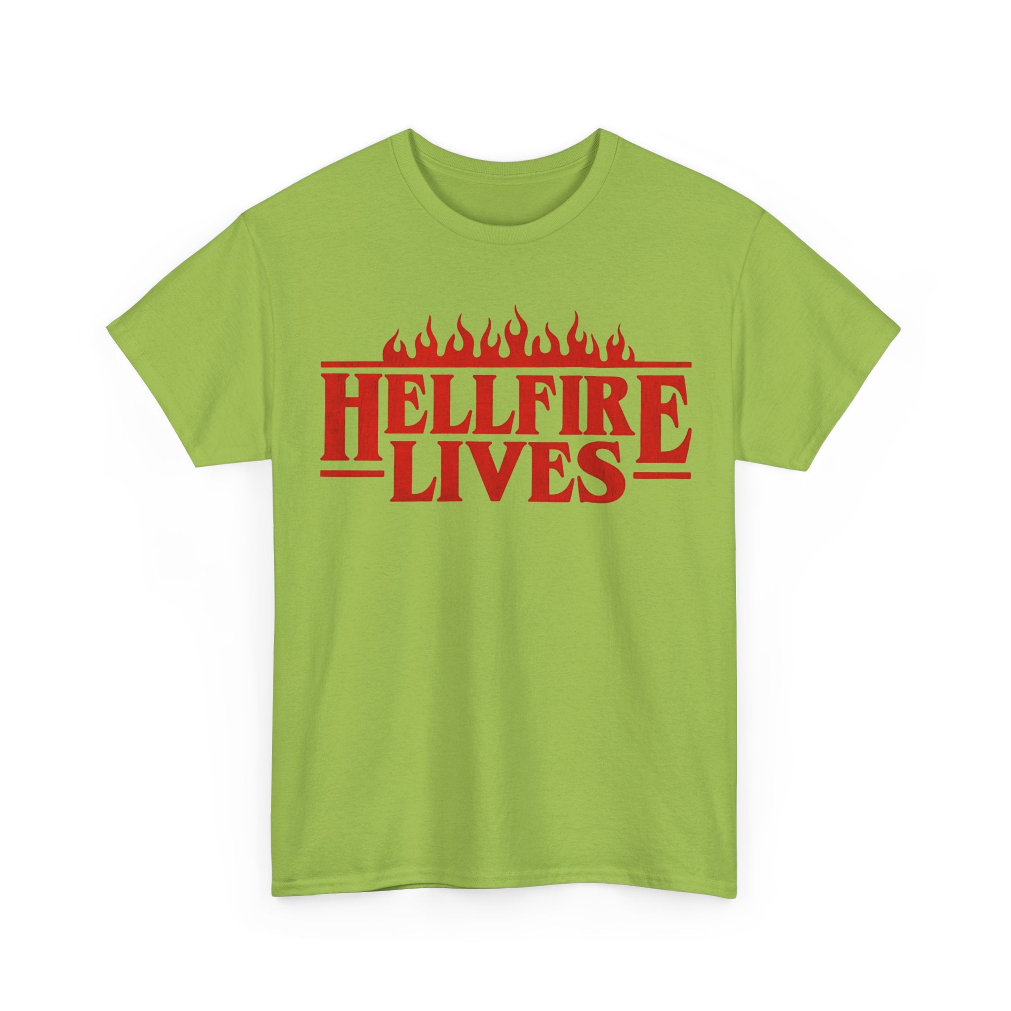 Hellfire Lives T-Shirt - Stranger Things Red Flame Graphic Tee Shirt - Hellfire Club Gift NEW