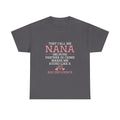 Nana Partner In Crime Tee Shirt - Funny Gift T-Shirt For Nanna Grandmother Grandma