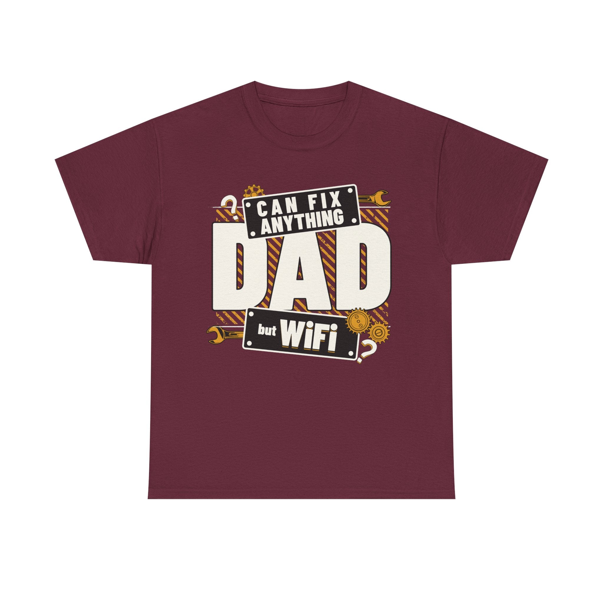 Funny T-Shirt - Dad Can Fix Anything But WiFi - Fathers Day Gift - Dad Birthday Tee Shirt - NEW