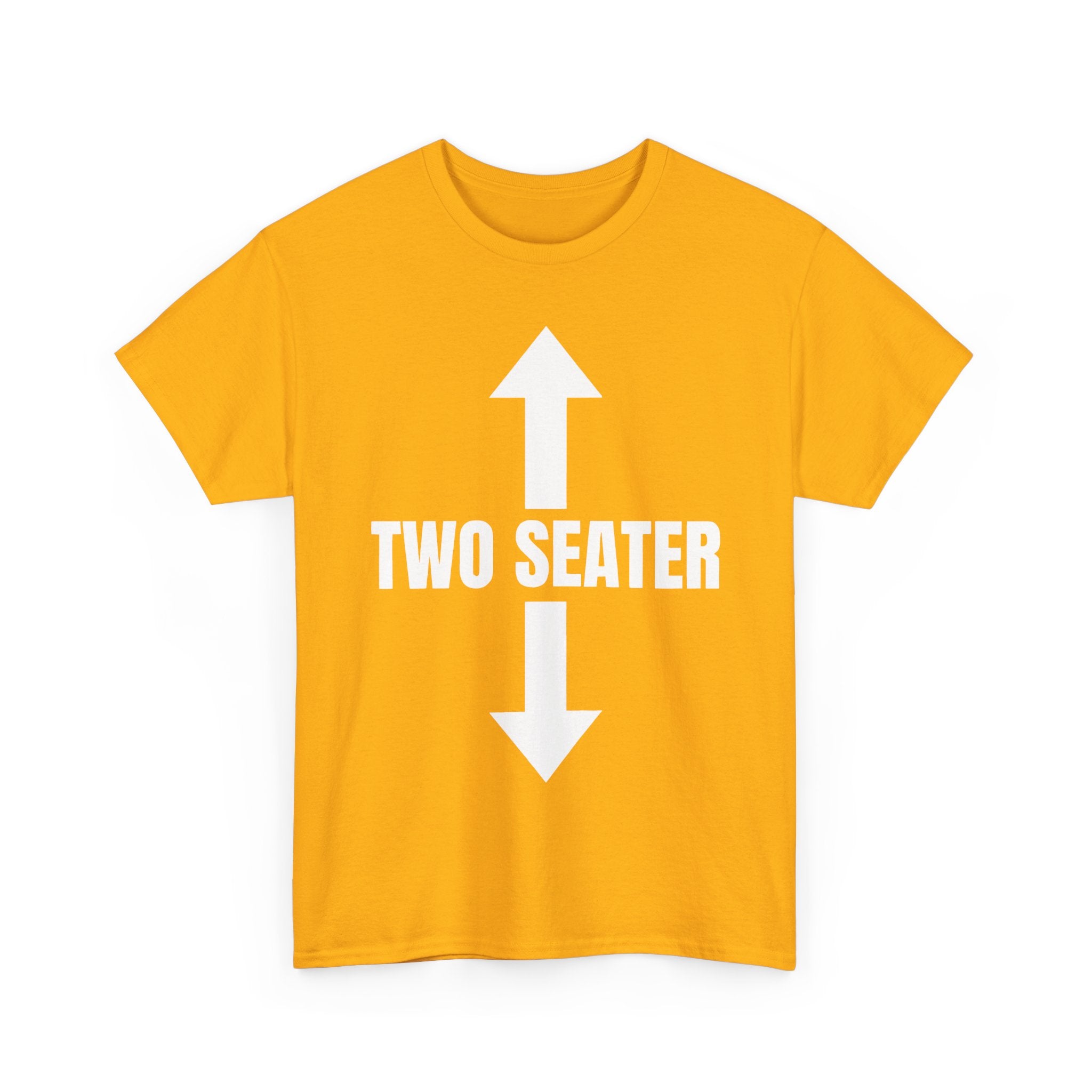 Two Seater T-Shirt - Funny Adult Rude 2 Seat Tee - Offensive Gift