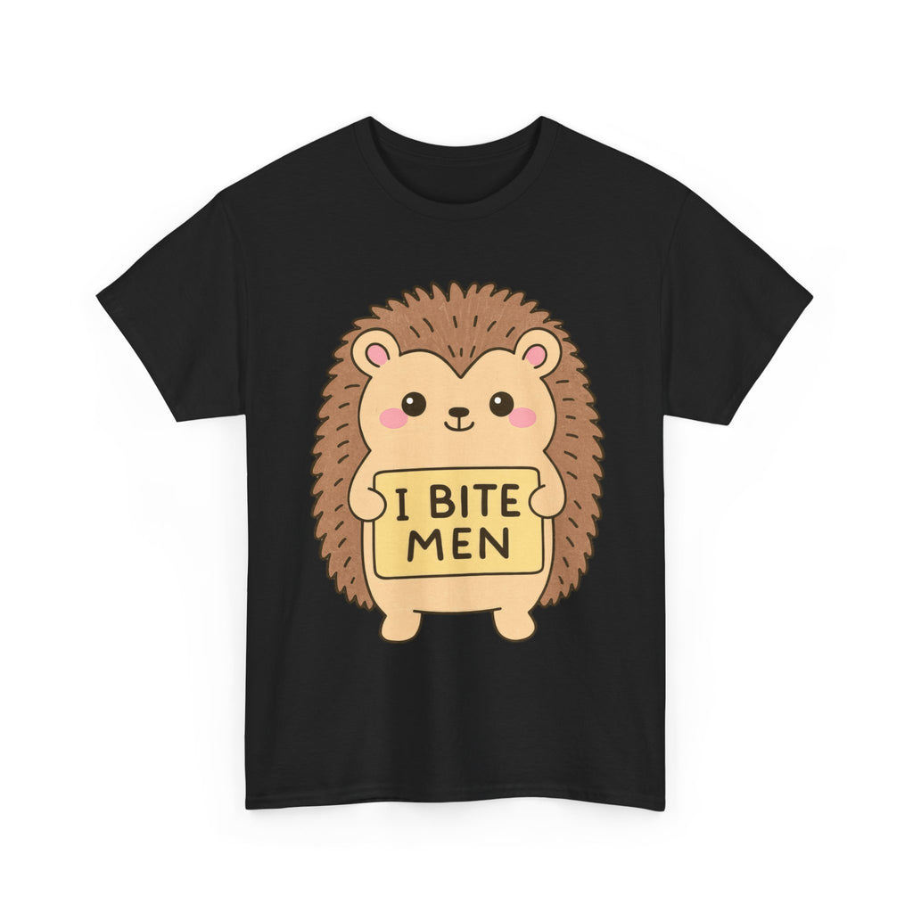 Funny Feminism T-Shirt - I Bite Men - Tee Shirt For Feminist - Anti Patriachy Gift NEW