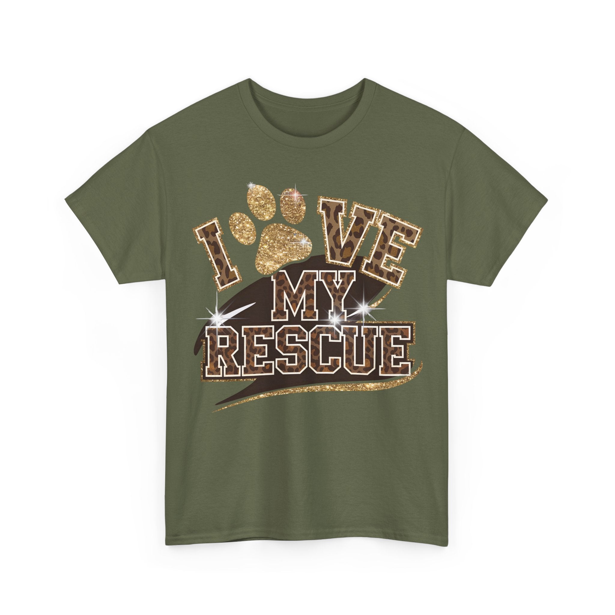 I Love My Rescue Dog Tee Shirt - T-Shirt Gift For Rescue Puppy Dog Owner - NEW