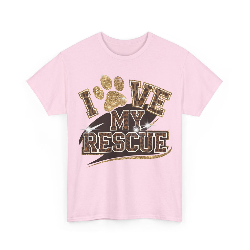 I Love My Rescue Dog Tee Shirt - T-Shirt Gift For Rescue Puppy Dog Owner - NEW