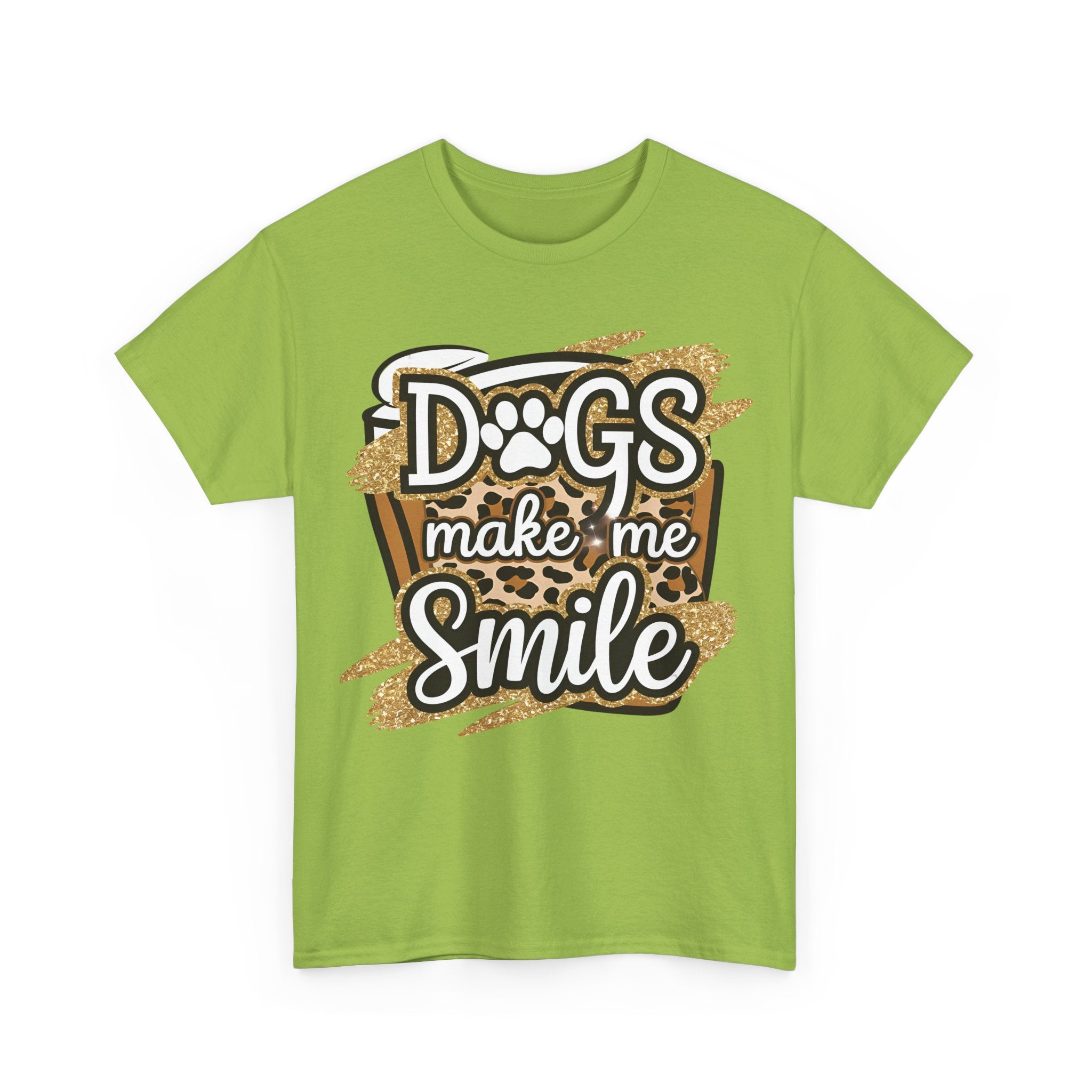 Dog Lover Tee Shirt - Dogs Make Me Smile - Funny T-Shirt Gift For Dog Owner