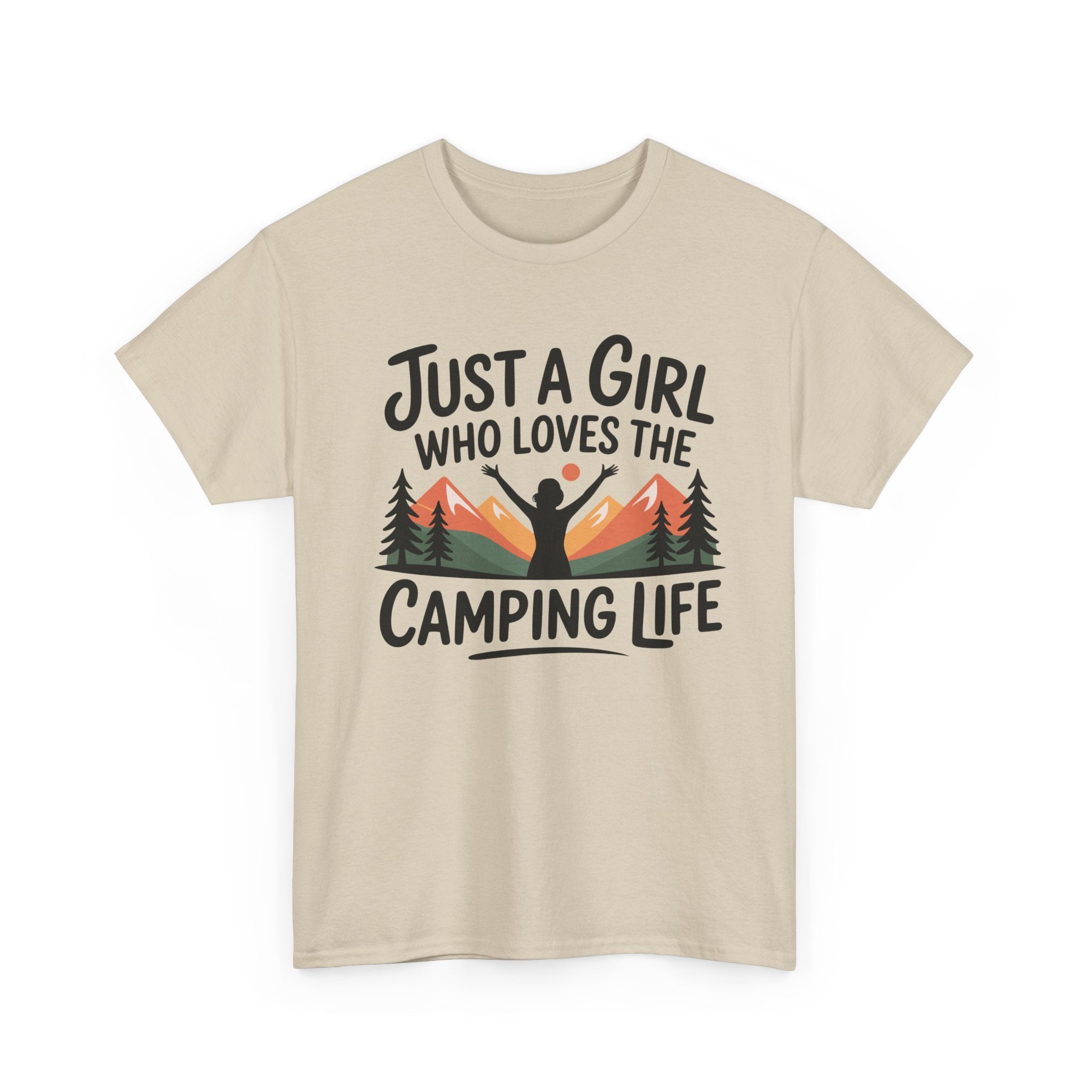 Camper T-Shirt - Just A Girl Who Loves Camping Life - Vanlife T Shirt - Campervan Tee Shirt Gift