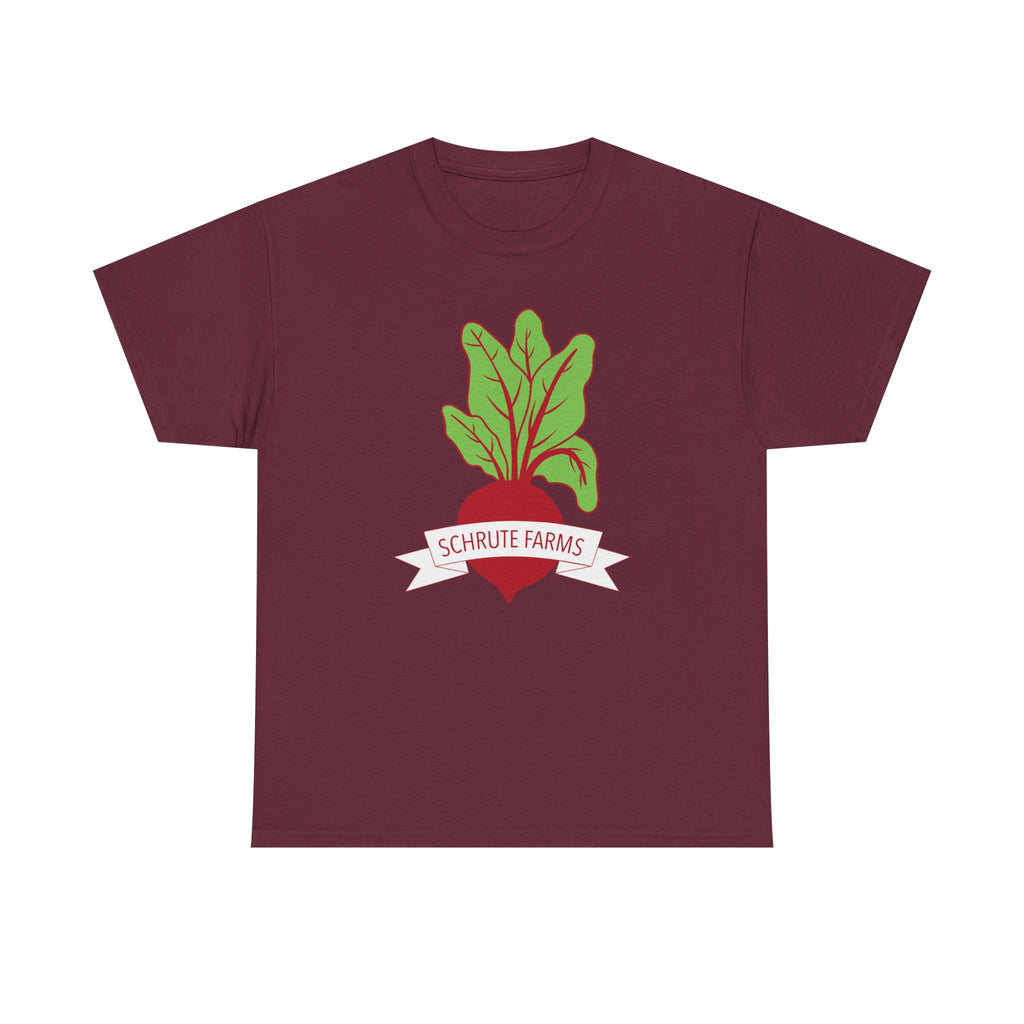 T-Shirt - Schrute Farms Beet Graphic Tee Shirt - Dwight - The Office US - NEW