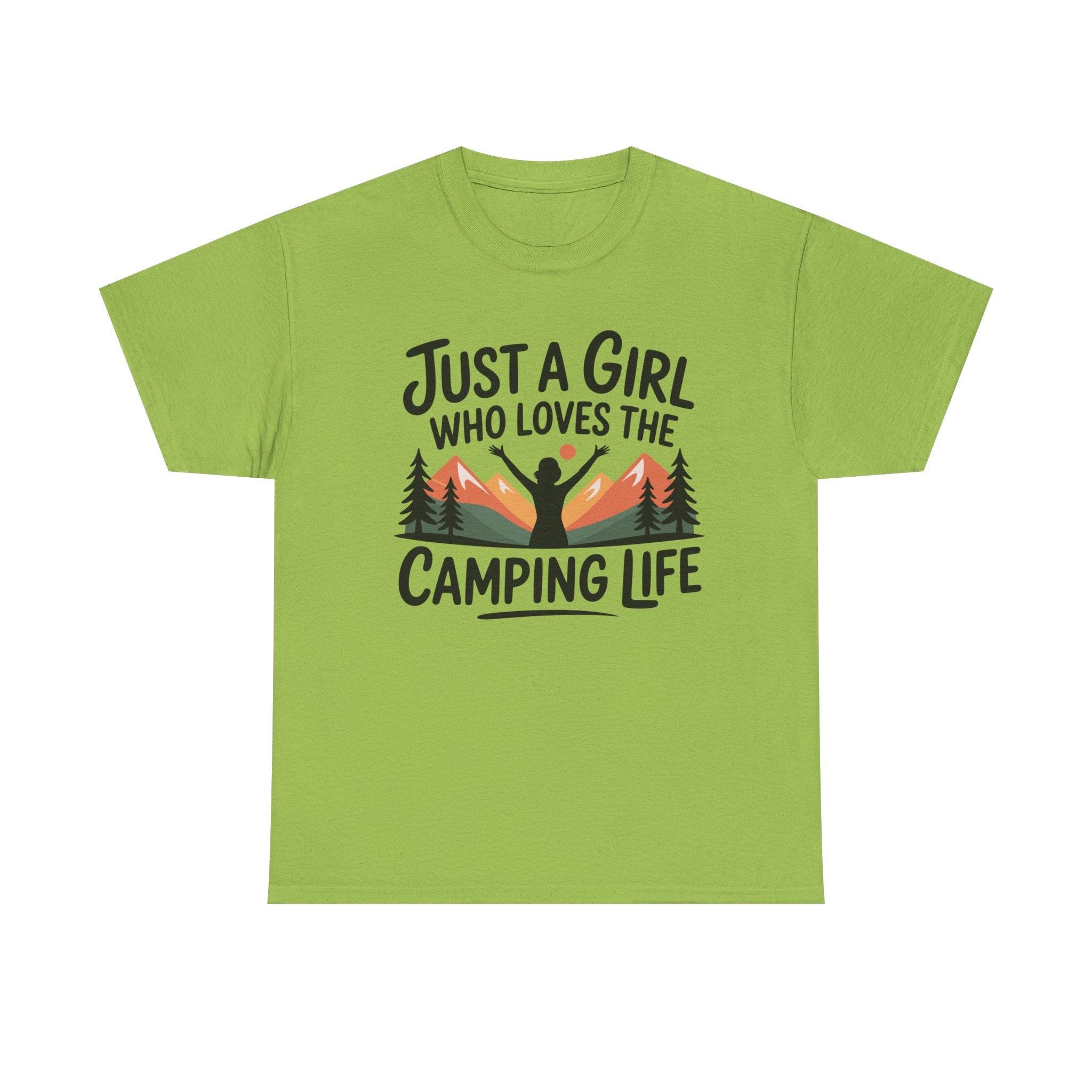Camper T-Shirt - Just A Girl Who Loves Camping Life - Vanlife T Shirt - Campervan Tee Shirt Gift