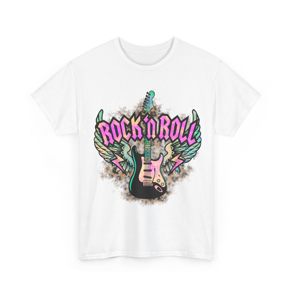 Rock n Roll Guitar T Shirt - Gift Tee Shirt For Guitarist Or Rock Fan