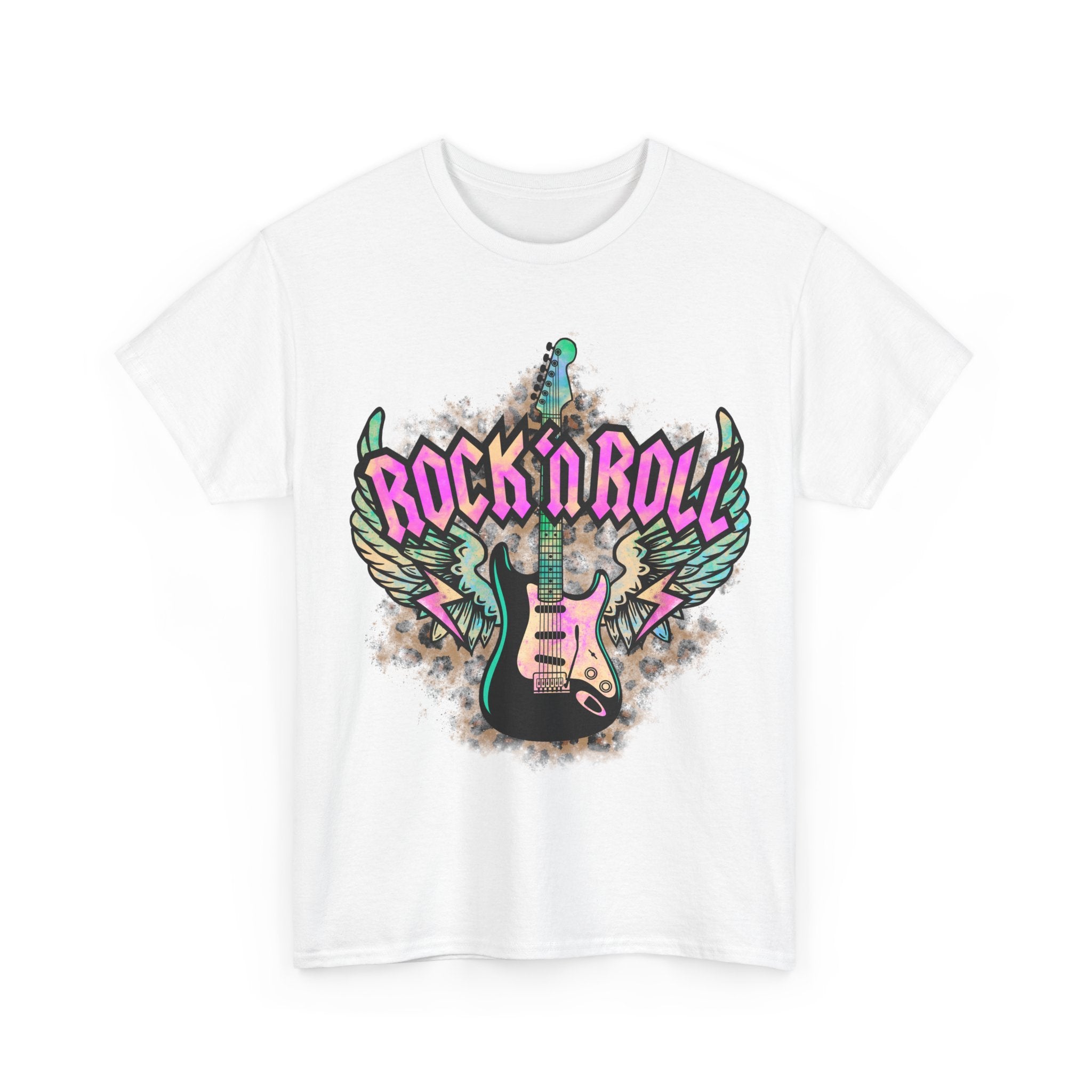 Rock n Roll Guitar T Shirt - Gift Tee Shirt For Guitarist Or Rock Fan