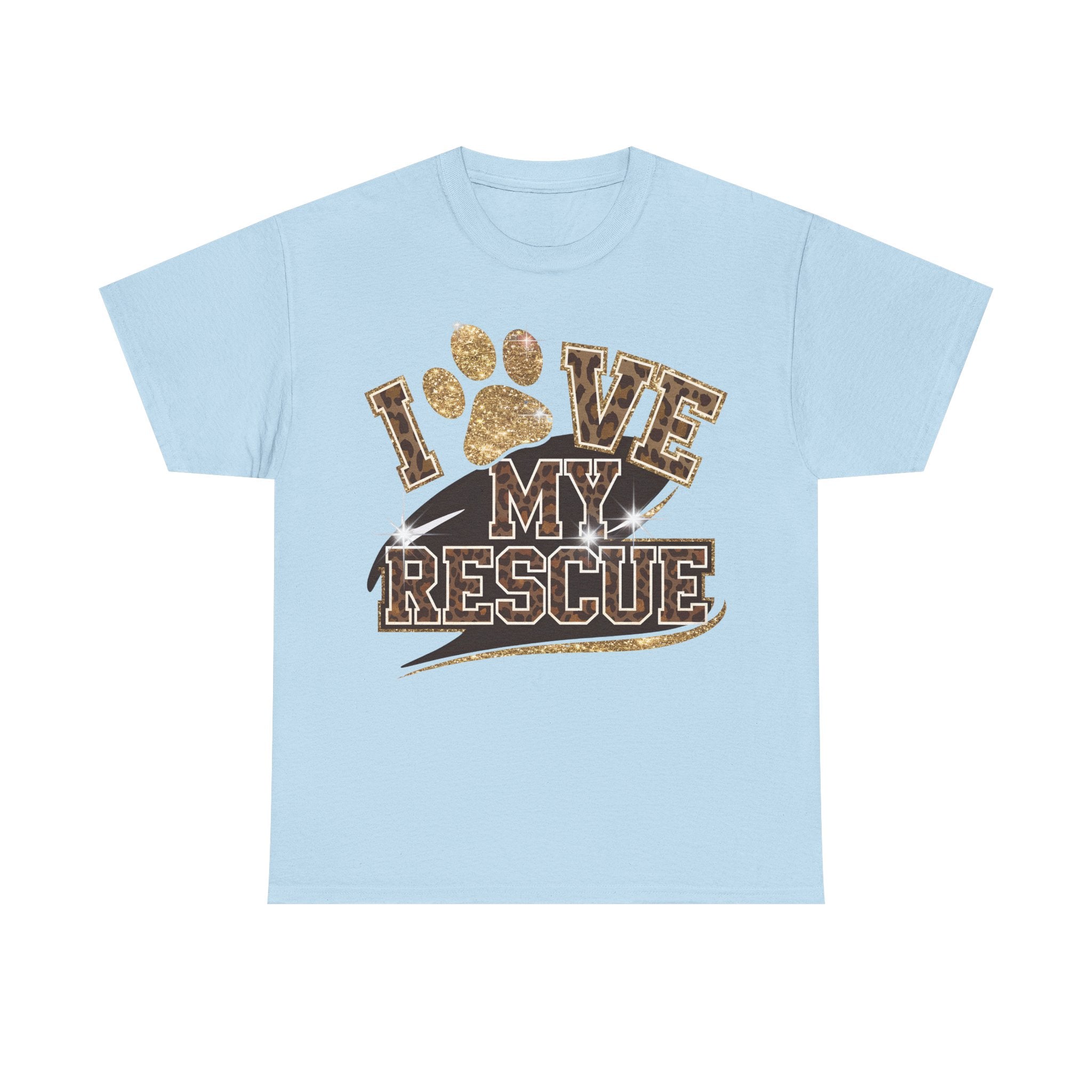I Love My Rescue Dog Tee Shirt - T-Shirt Gift For Rescue Puppy Dog Owner - NEW