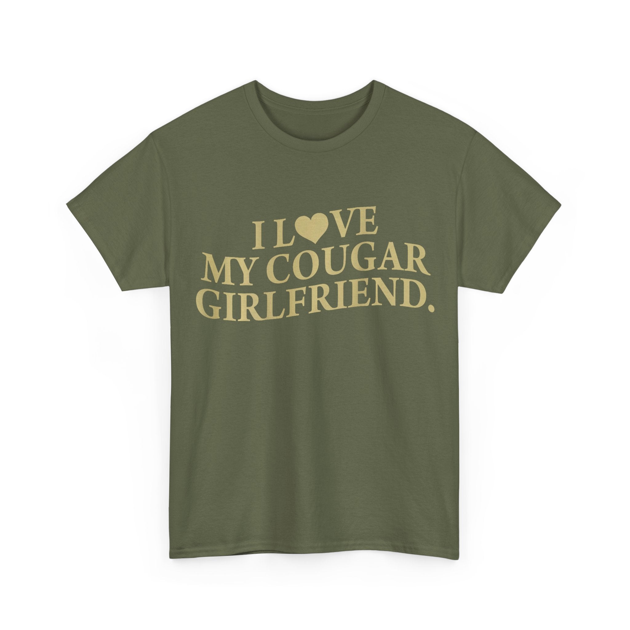 Funny T-Shirt - I Love My Cougar Girlfriend - Tee Shirt Gift For Men
