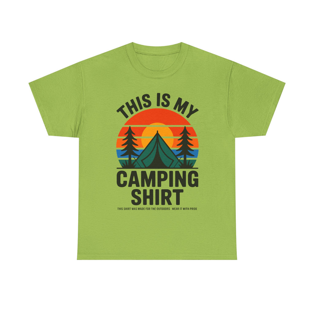 T-Shirt - This Is My Camping Shirt - Funny T Shirt Gift For Campers - Vanlife Tee For Campervan Vanlifers