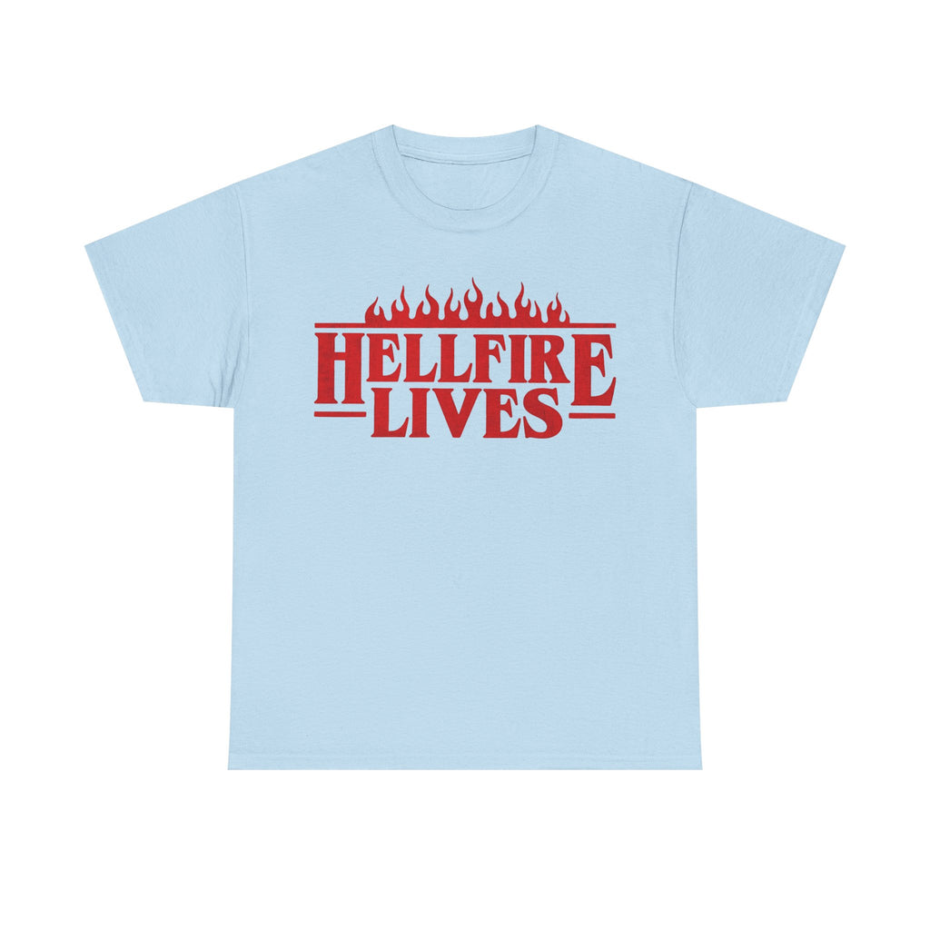 Hellfire Lives T-Shirt - Stranger Things Red Flame Graphic Tee Shirt - Hellfire Club Gift NEW