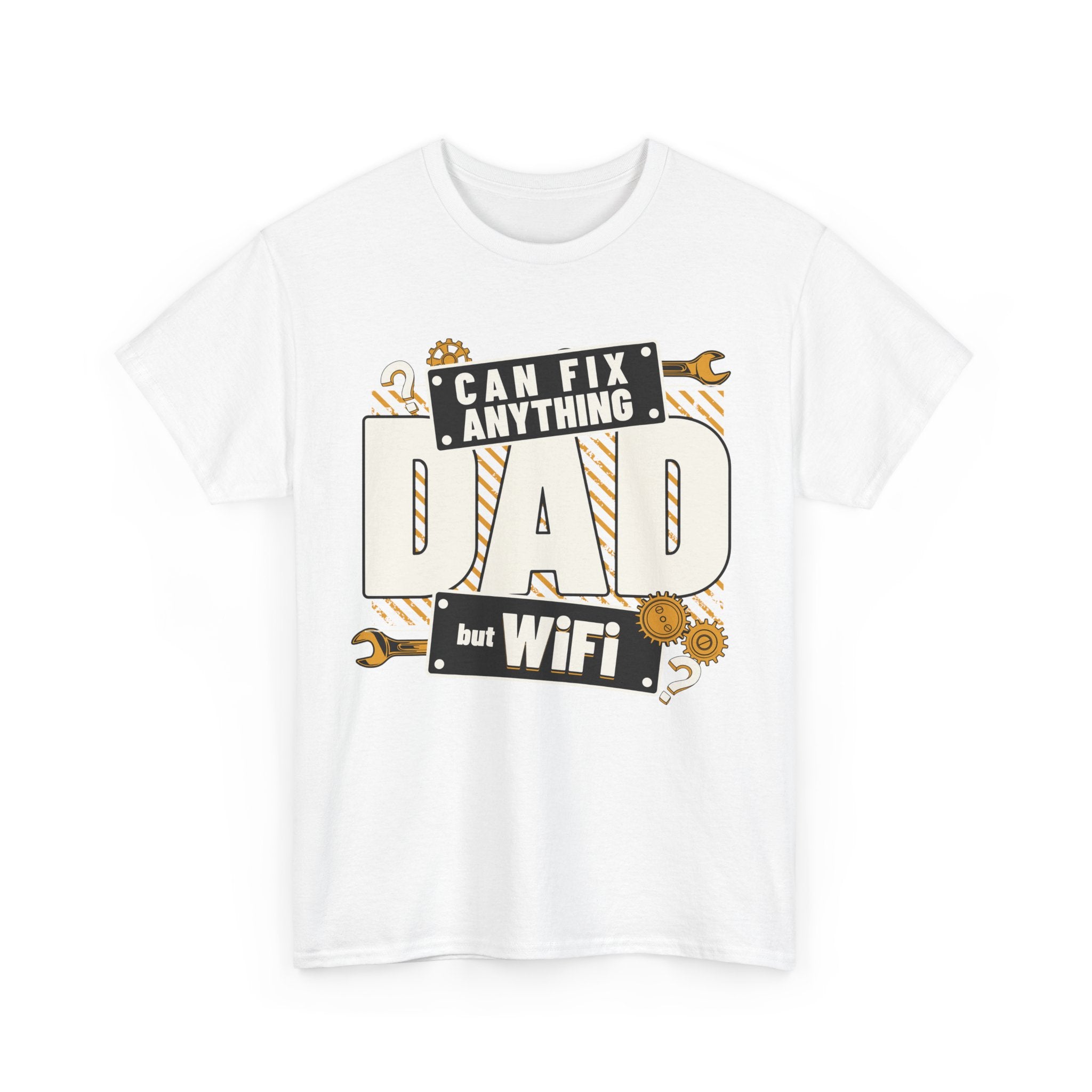 Funny T-Shirt - Dad Can Fix Anything But WiFi - Fathers Day Gift - Dad Birthday Tee Shirt - NEW