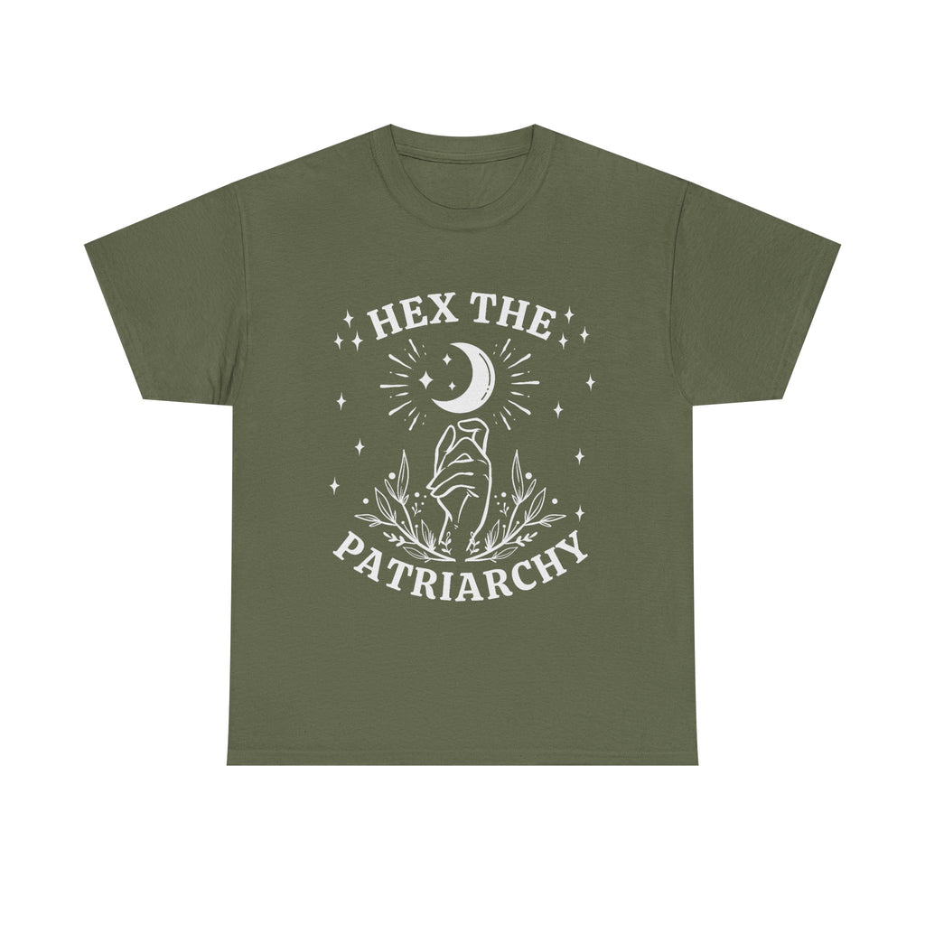 Hex The Patriachy T Shirt - Feminist Witch T-Shirt - Gift For Witches - Wicken Feminism Tee Shirt NEW