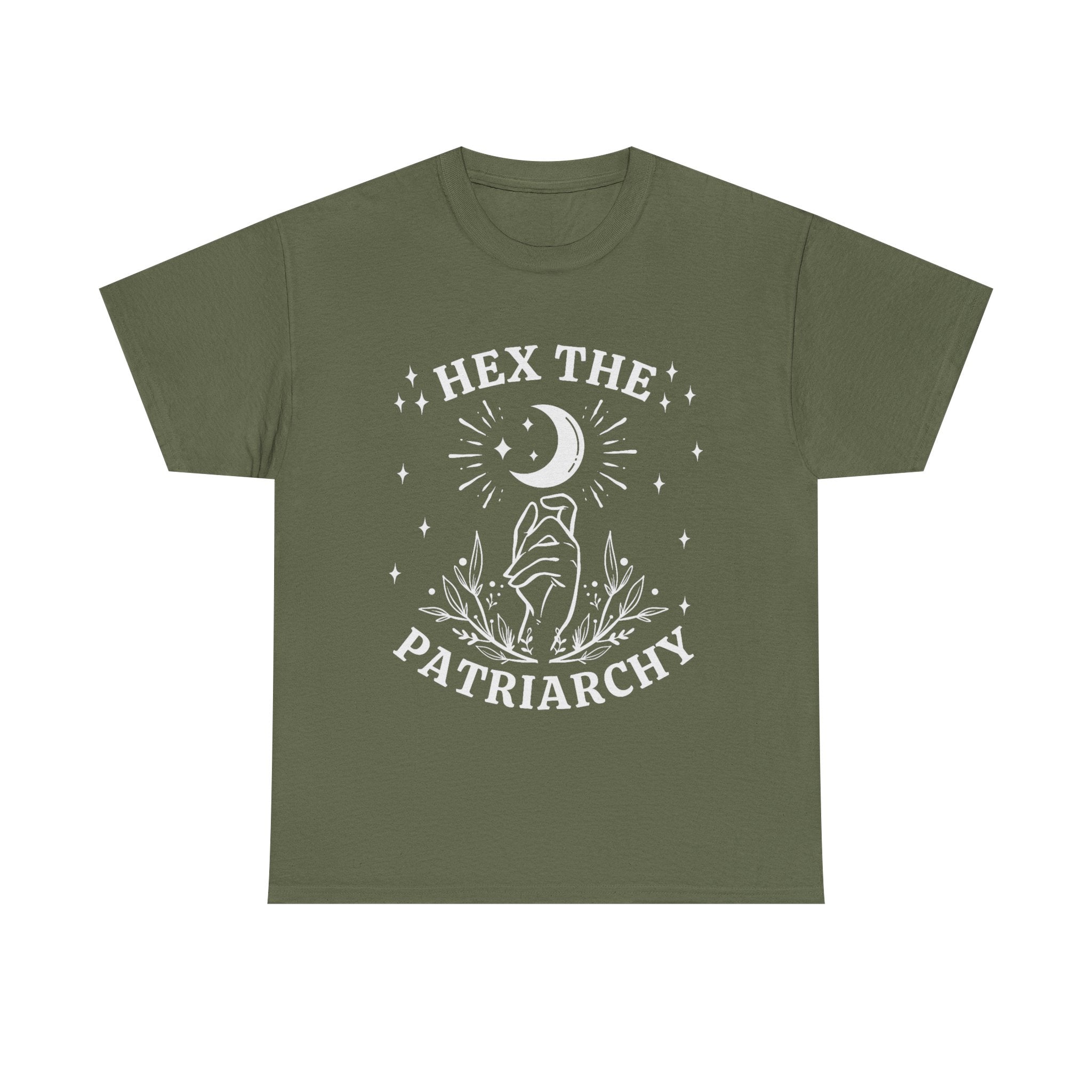 Hex The Patriachy T Shirt - Feminist Witch T-Shirt - Gift For Witches - Wicken Feminism Tee Shirt NEW
