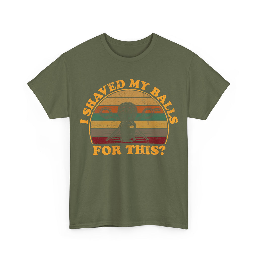 Funny Golf T-Shirt - I Shaved My Balls For This - Curb Your Enthusiasm - Rude Gift Tee Shirt