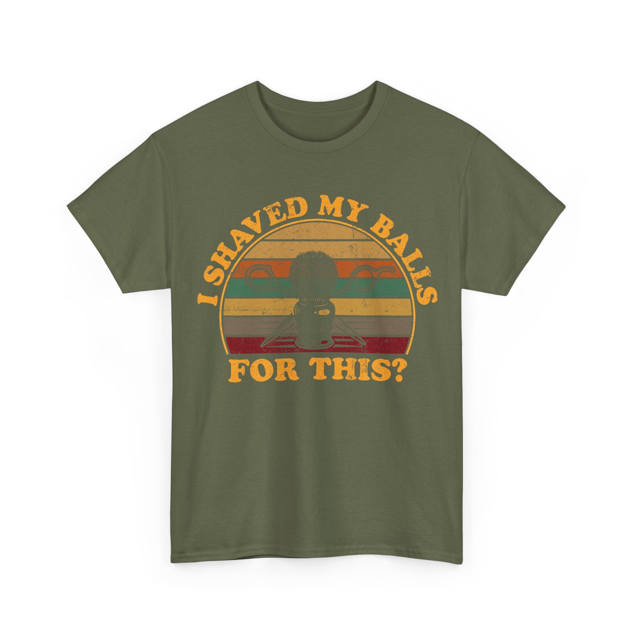 Funny Golf T-Shirt - I Shaved My Balls For This - Curb Your Enthusiasm - Rude Gift Tee Shirt