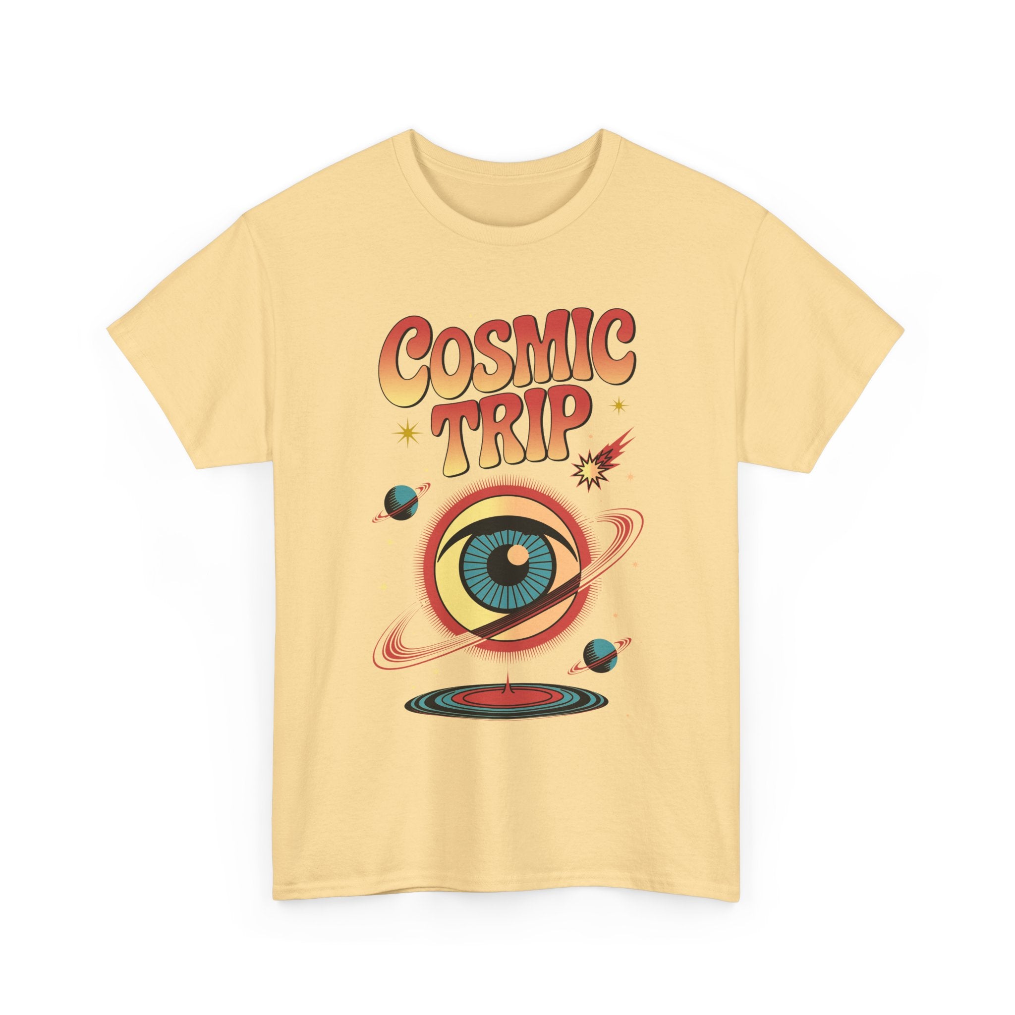 Cosmic Trip T-Shirt — Retro Space Eye Graphic Psychedelic Tee