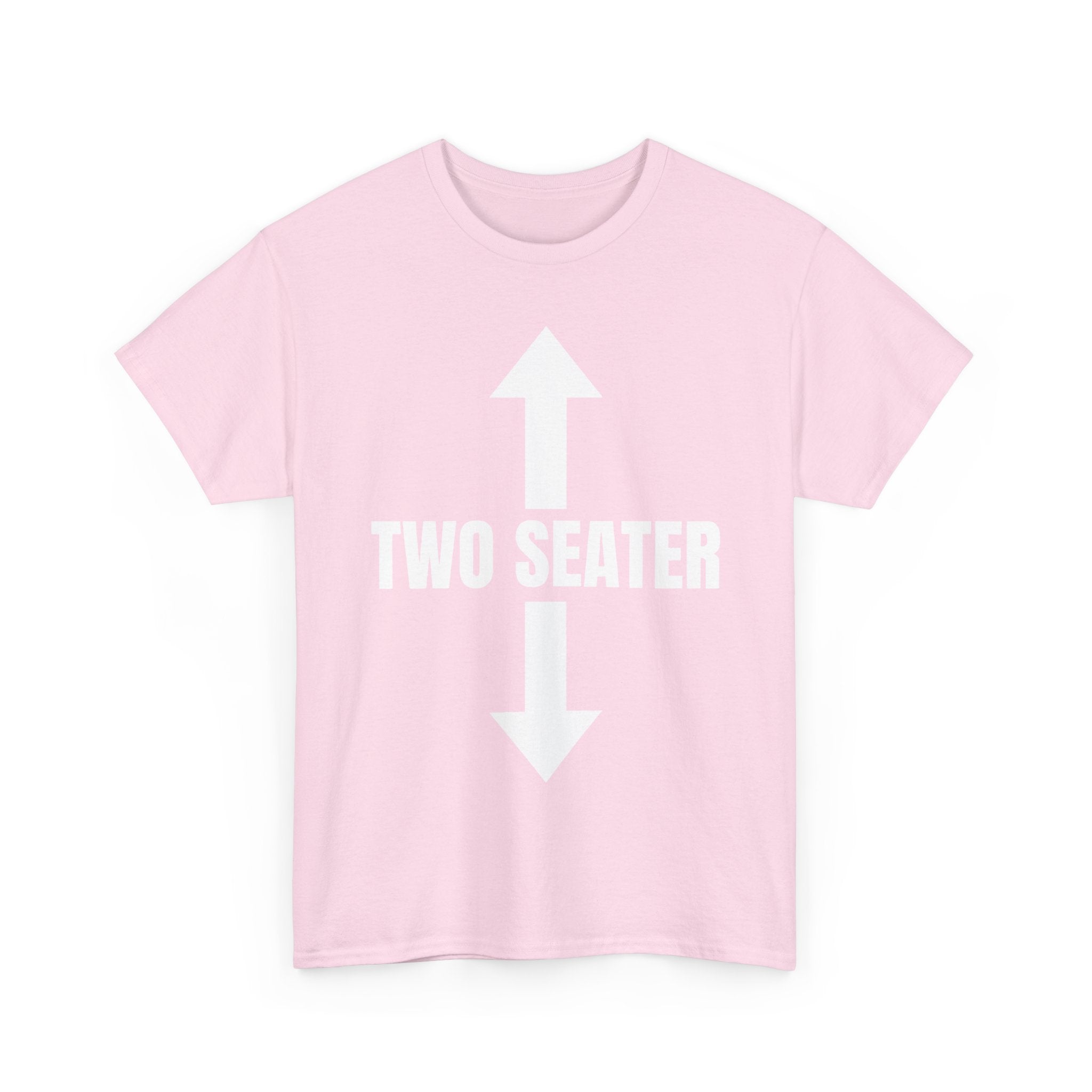 Two Seater T-Shirt - Funny Adult Rude 2 Seat Tee - Offensive Gift