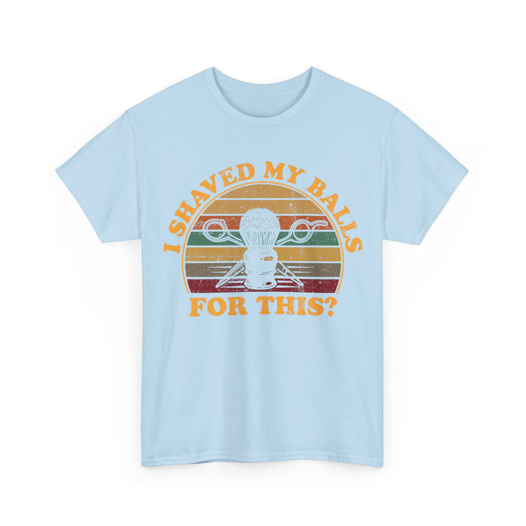 Funny Golf T-Shirt - I Shaved My Balls For This - Curb Your Enthusiasm - Rude Gift Tee Shirt