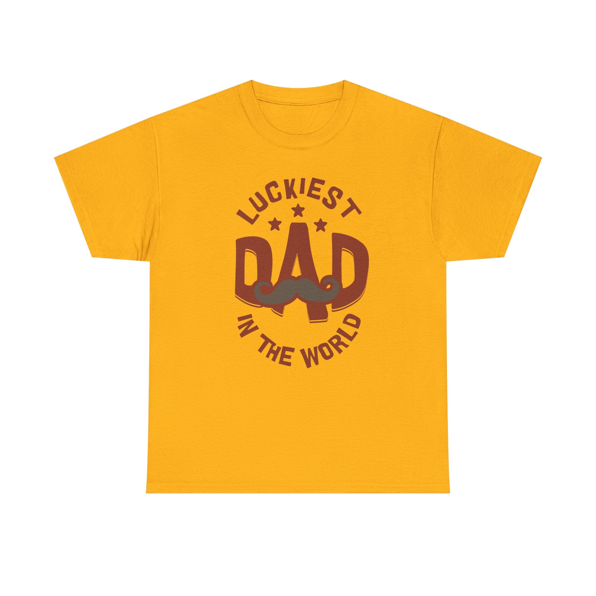 Funny t-Shirt - Luckiest Dad In The World Tee Shirt - Fathers Day Dad Birthday Funny Gift NEW