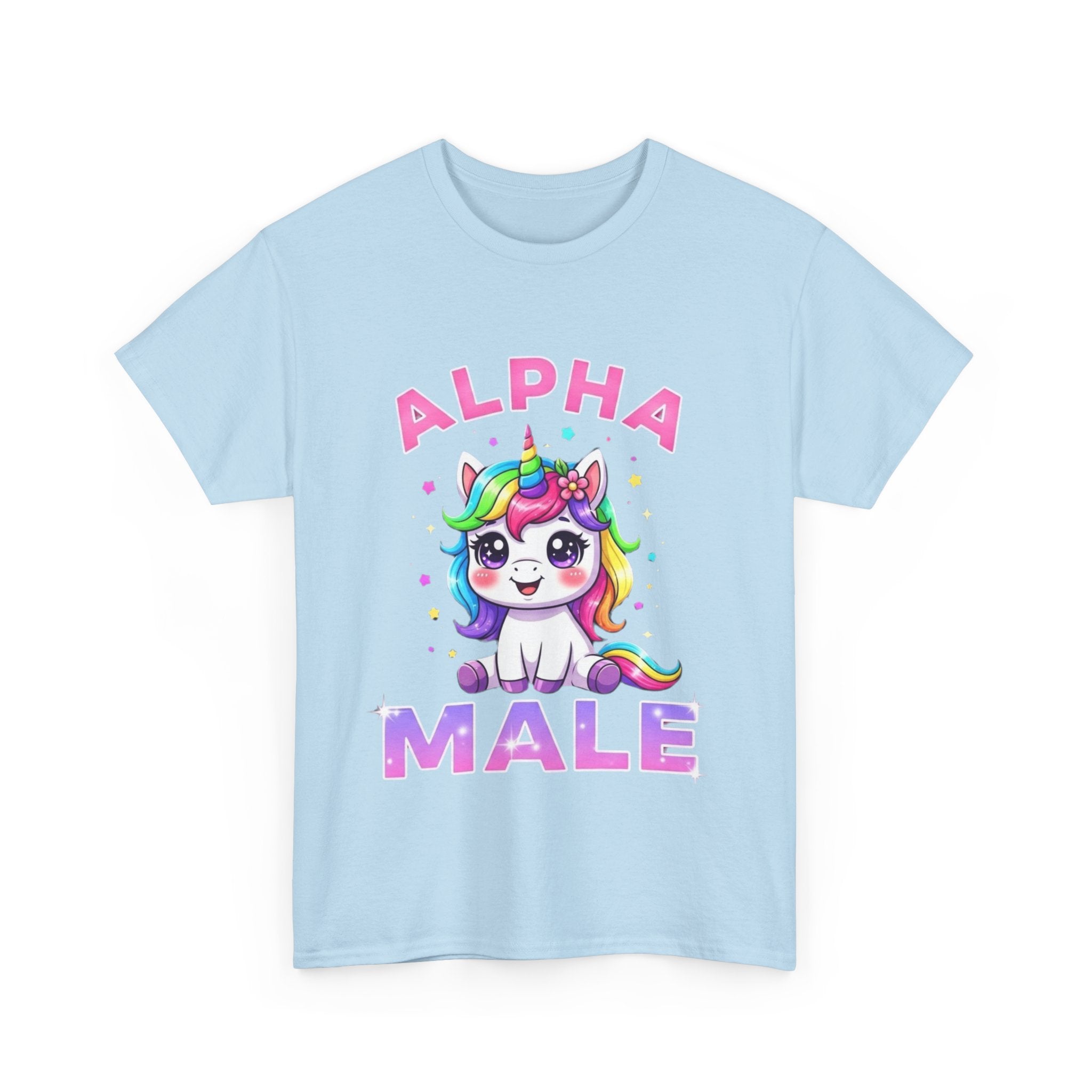 Alpha Male Unicorn T-Shirt - Funny Gift Tee Shirt - Pride LGBTQ Stag Do