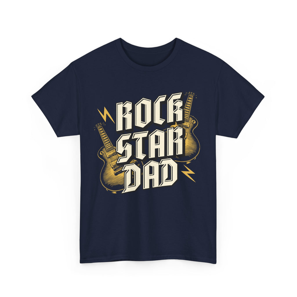 Rock Star Dad T-Shirt - Fathers Day Dads Birthday Gift Tee Shirt - NEW