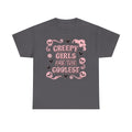 Funny Witch T Shirt - Creepy Girls Are The Coolest - Tee Shirt For Witches - Wicken T-Shirt Gift NEW