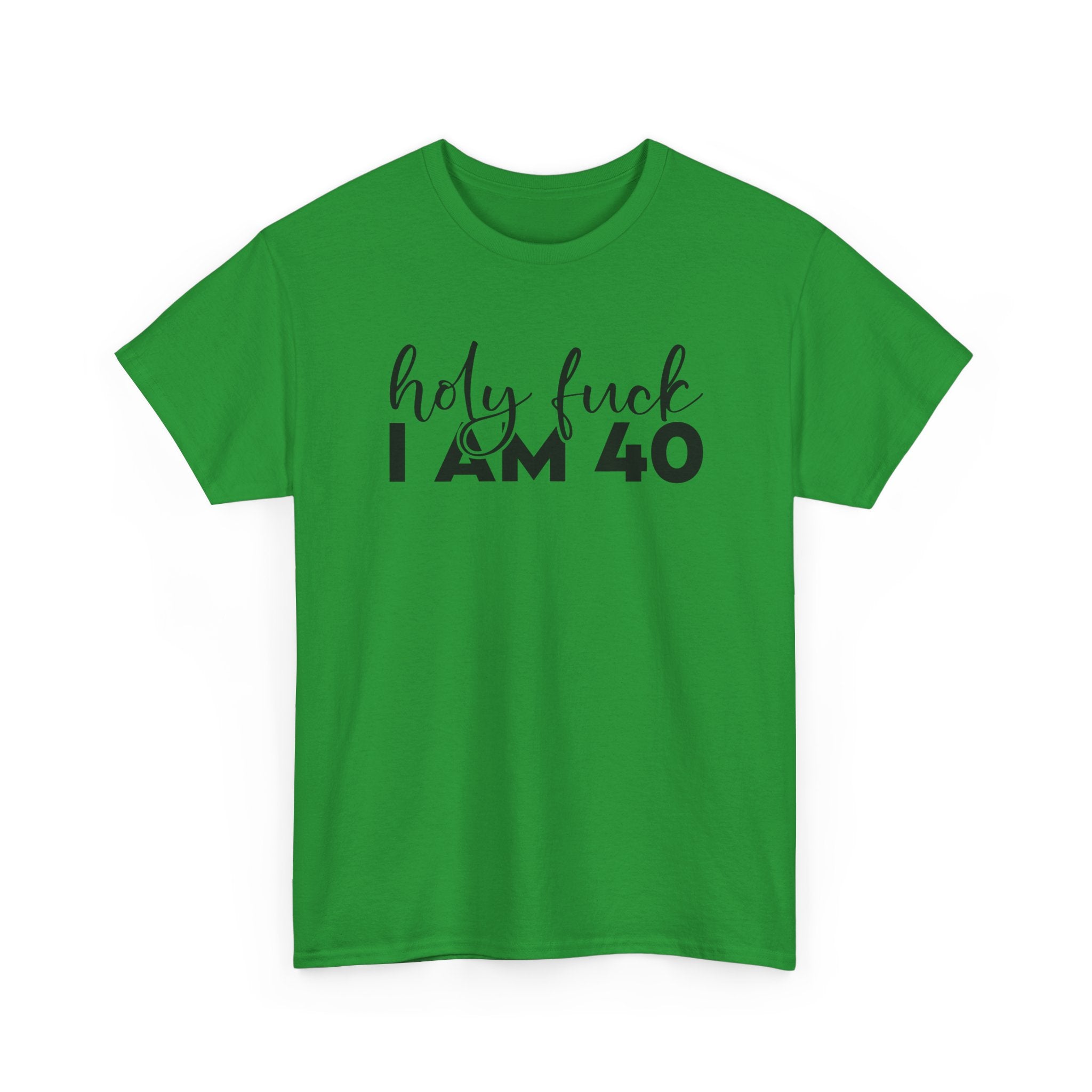 40th Birthday Tee Shirt - Holy F*** I Am 40 - Funny Forty Milestone 40 T-Shirt Gift