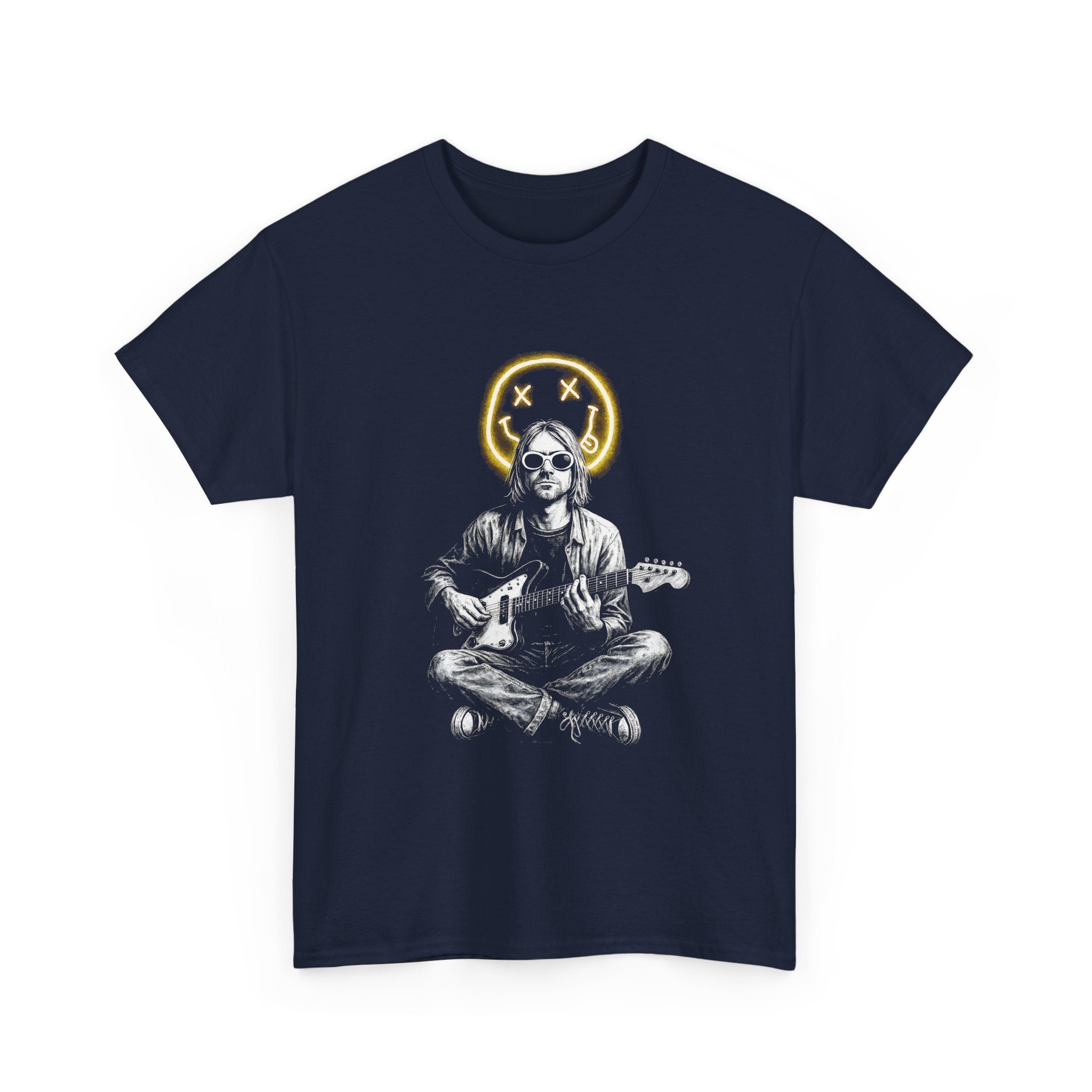 Grunge Guitarist Tee Shirt - Kurt Cobain Nirvana Retro Vintage Graphic T-Shirt - NEW