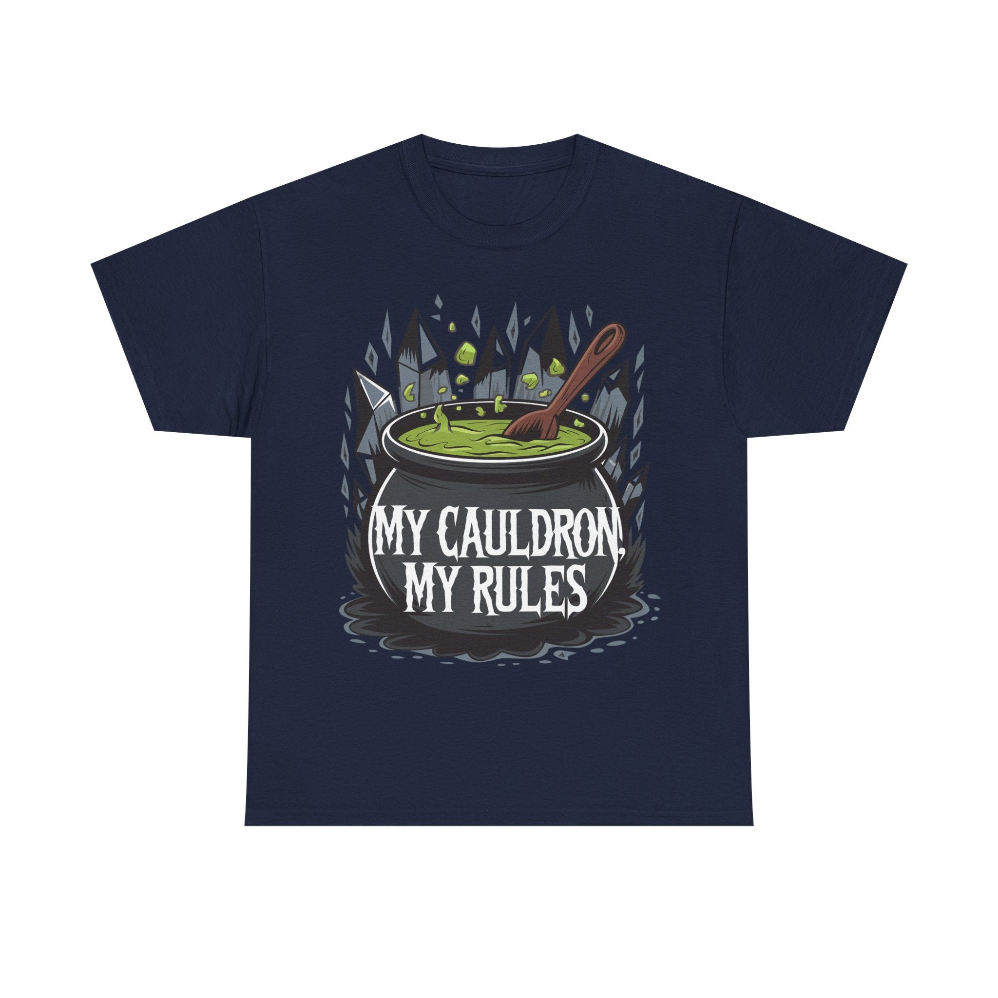 Funny Witch T-Shirt - My Cauldron My Rules - Wicken t Shirt - Gift Tee For Witches NEW