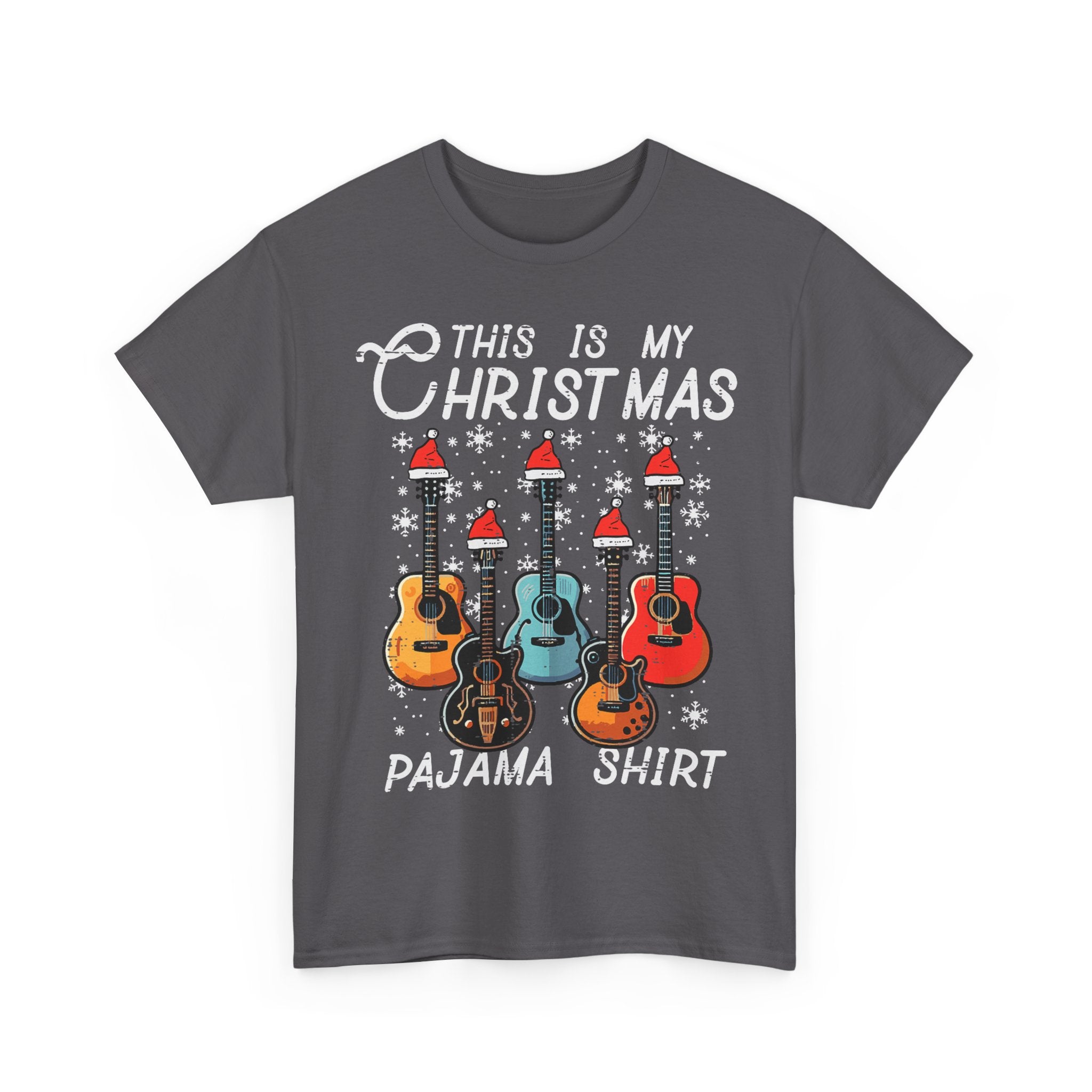 Guitar T-Shirt Xmas Gift - This Is My Christmas Pajama Shirt - Guitarist Tee Pyjama Shirt